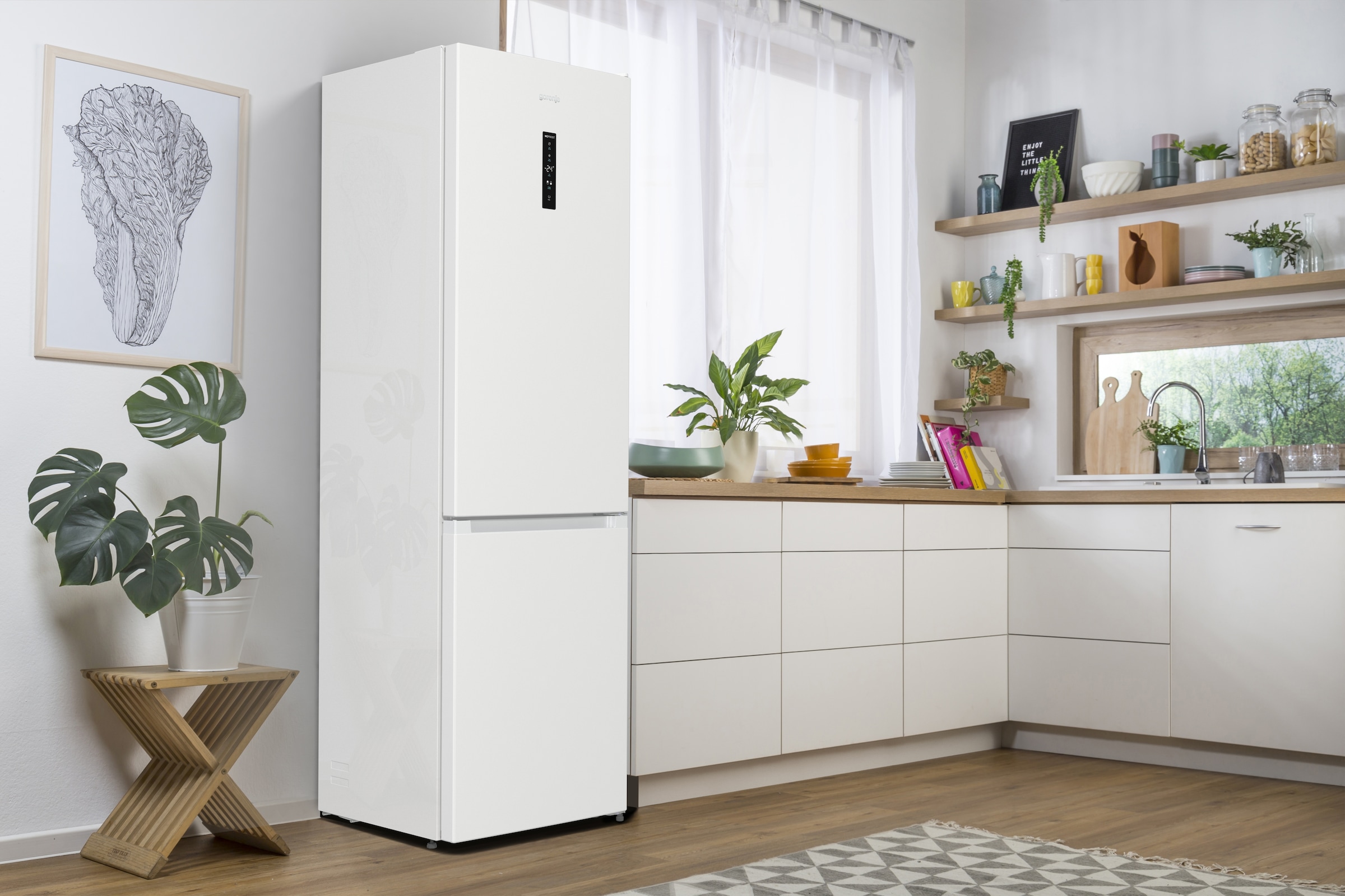 GORENJE Kühl-/Gefrierkombination »NRK620B61W4OT«, kein Abtauen Dank NoFrostPlus, CrispZone mit Feuchteregulierung