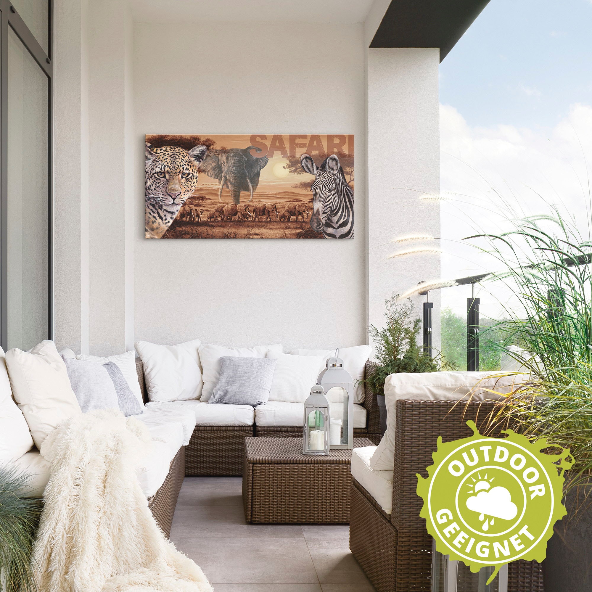 Artland Wandbild »Safari«, Wildtiere, (1 St.), als Alubild, Outdoorbild, Leinwandbild, Wandaufkleber, versch. Größen