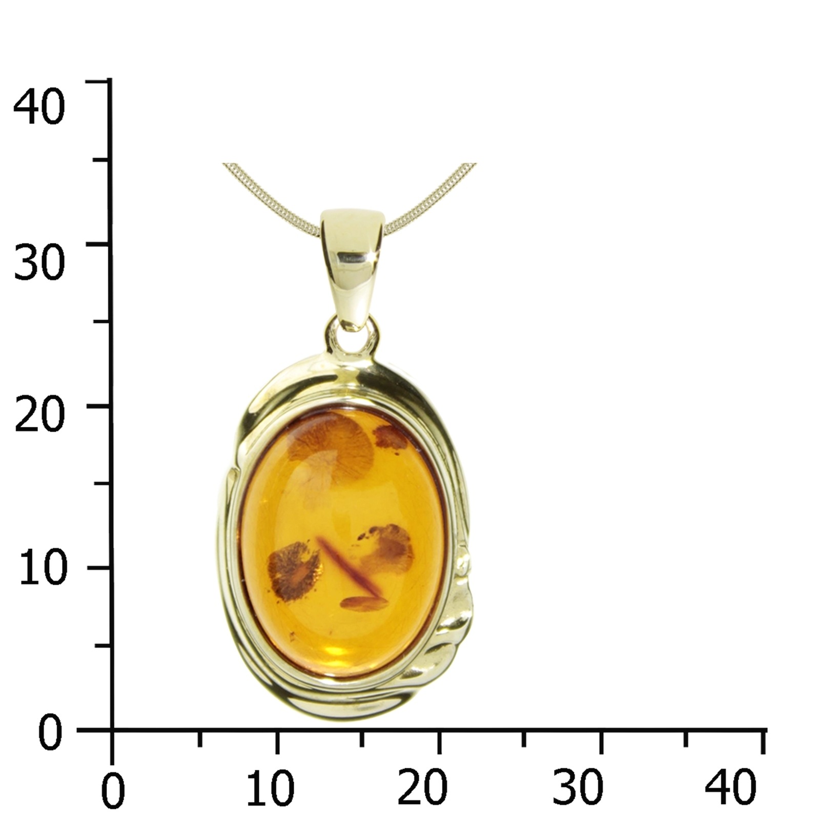 OSTSEE-SCHMUCK Kette und Anhänger Set »- Mara - Gold 333/000 - Bernstein«