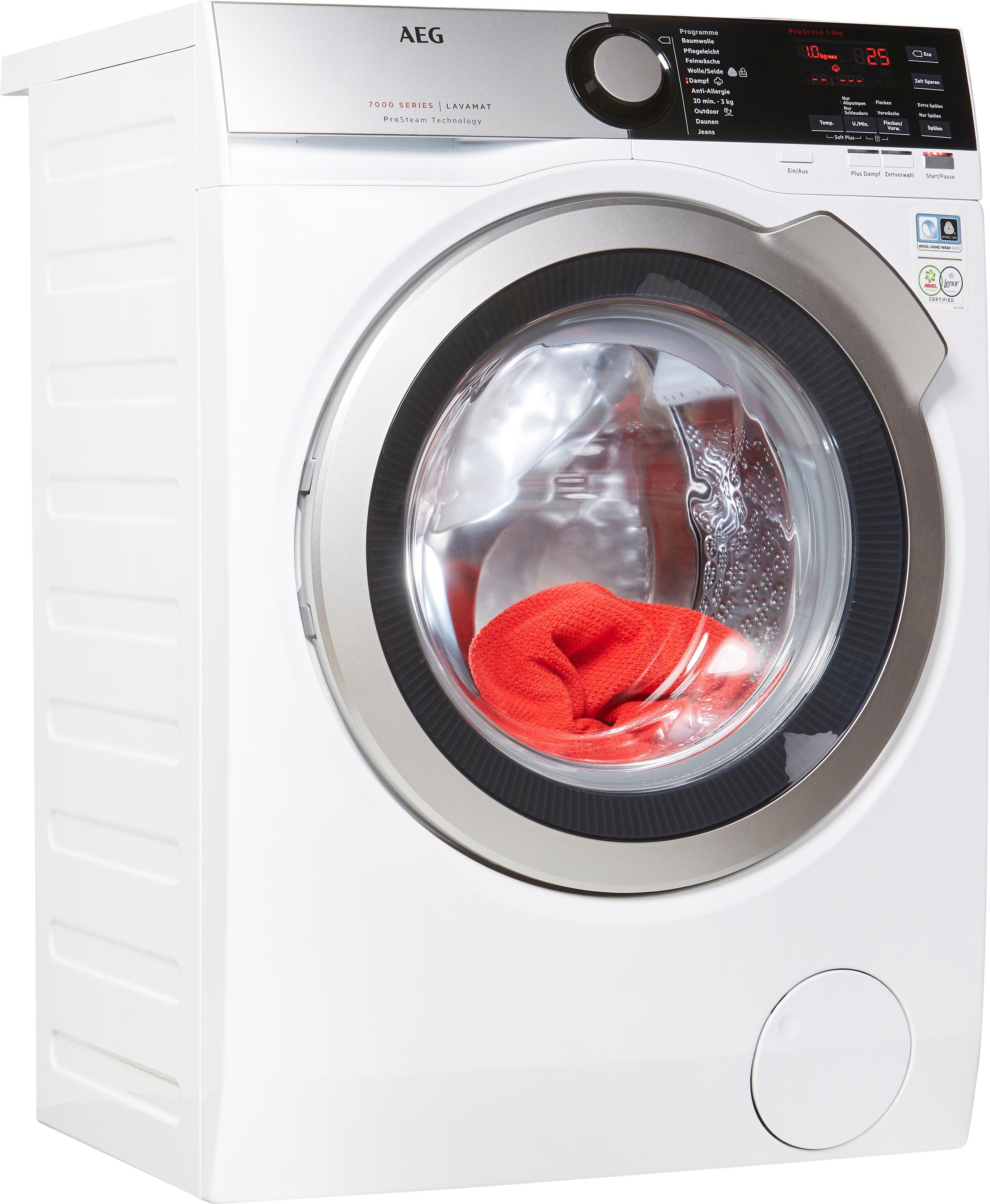 AEG Waschmaschine »L7FE74485«, L7FE74485, ProSteam - Auffrischfunktion