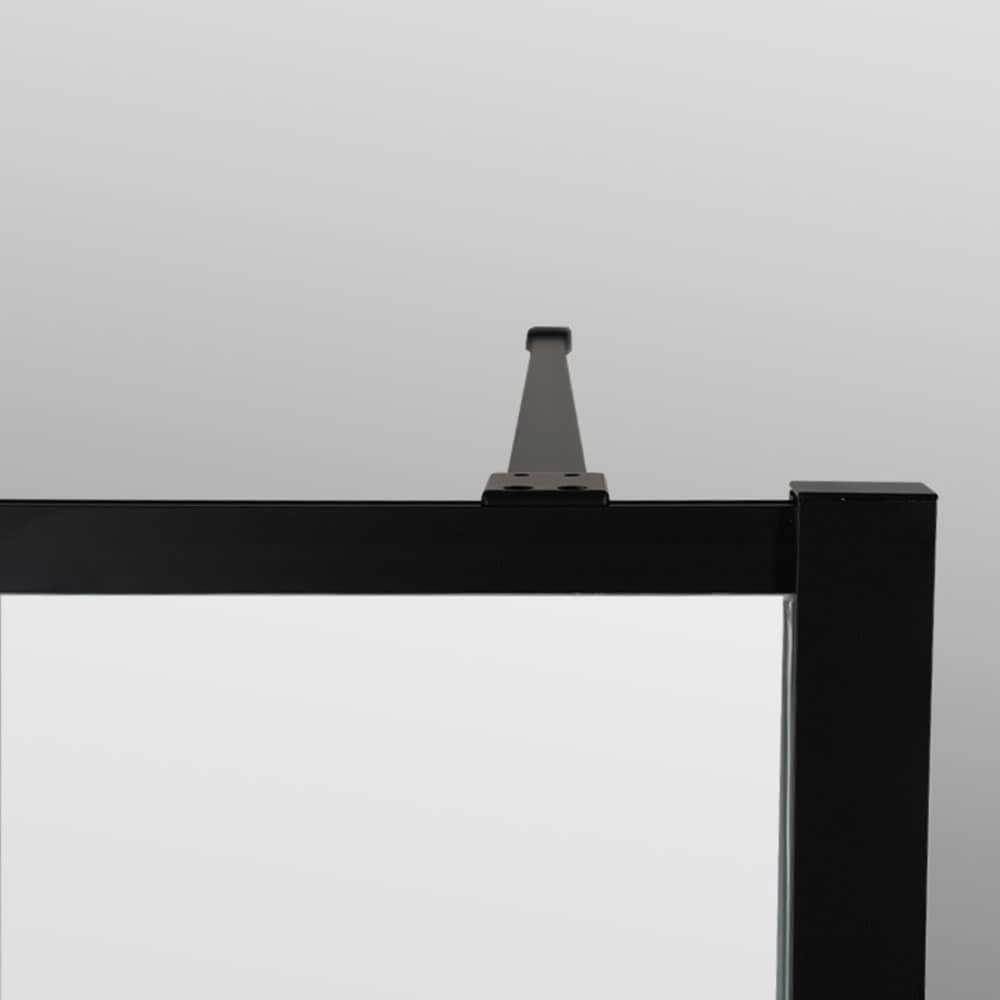 welltime Walk-in-Dusche »Black Blocks Frost«, gefrostetes Glas