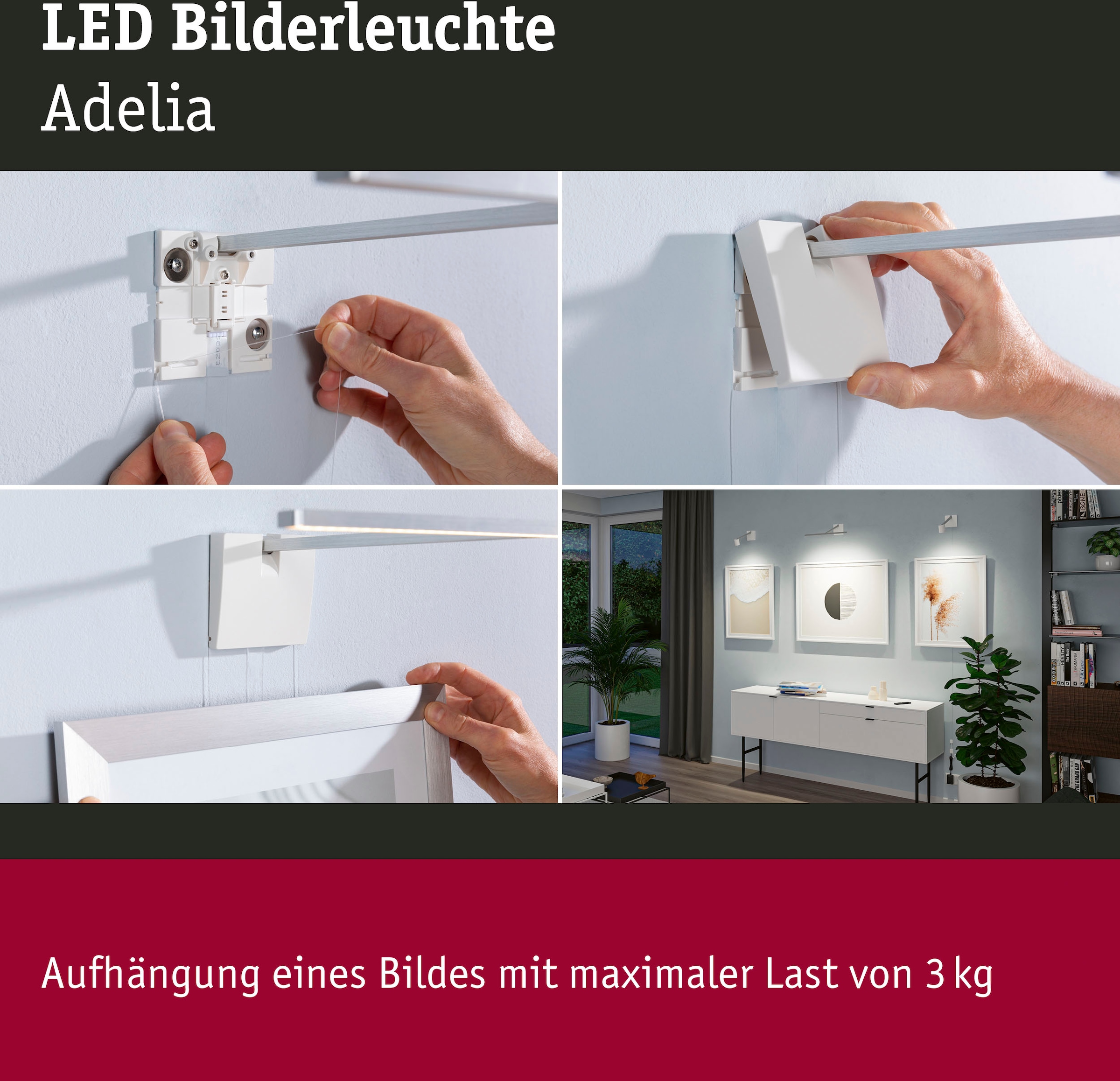 Paulmann LED Bilderleuchte »Adelia«, 1 flammig, dimmbar