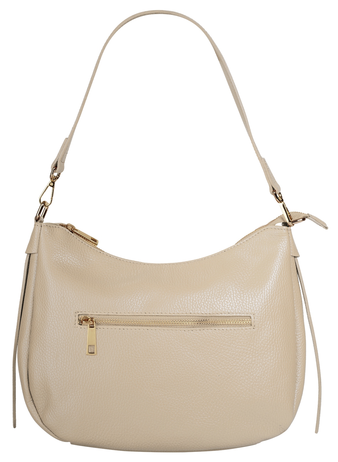 Cluty Umhängetasche, echt Leder, Made in Italy