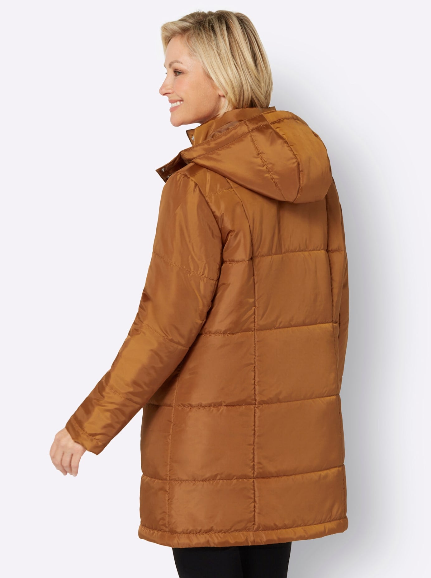 Classic Basics Steppjacke, mit Kapuze