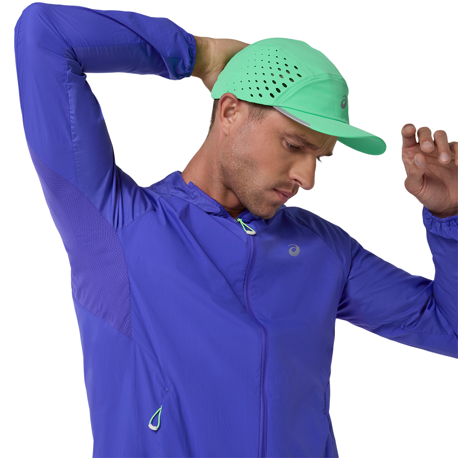 Asics Laufjacke »ROAD PACKABLE JACKET« mit Kapuze Übergangsjacke