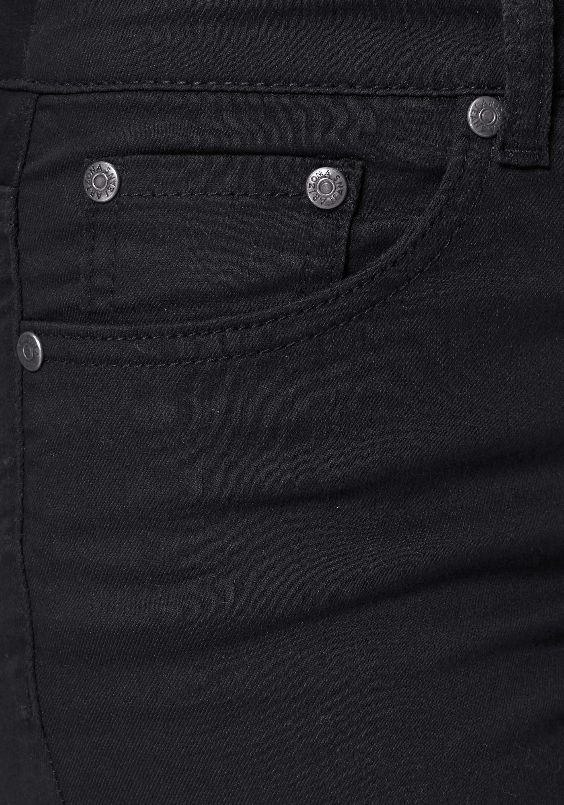 Arizona Slim-fit-Jeans »Shaping«, enge Passform, Röhrenjeans, Used-Look-Waschung, hohe Leibhöhe