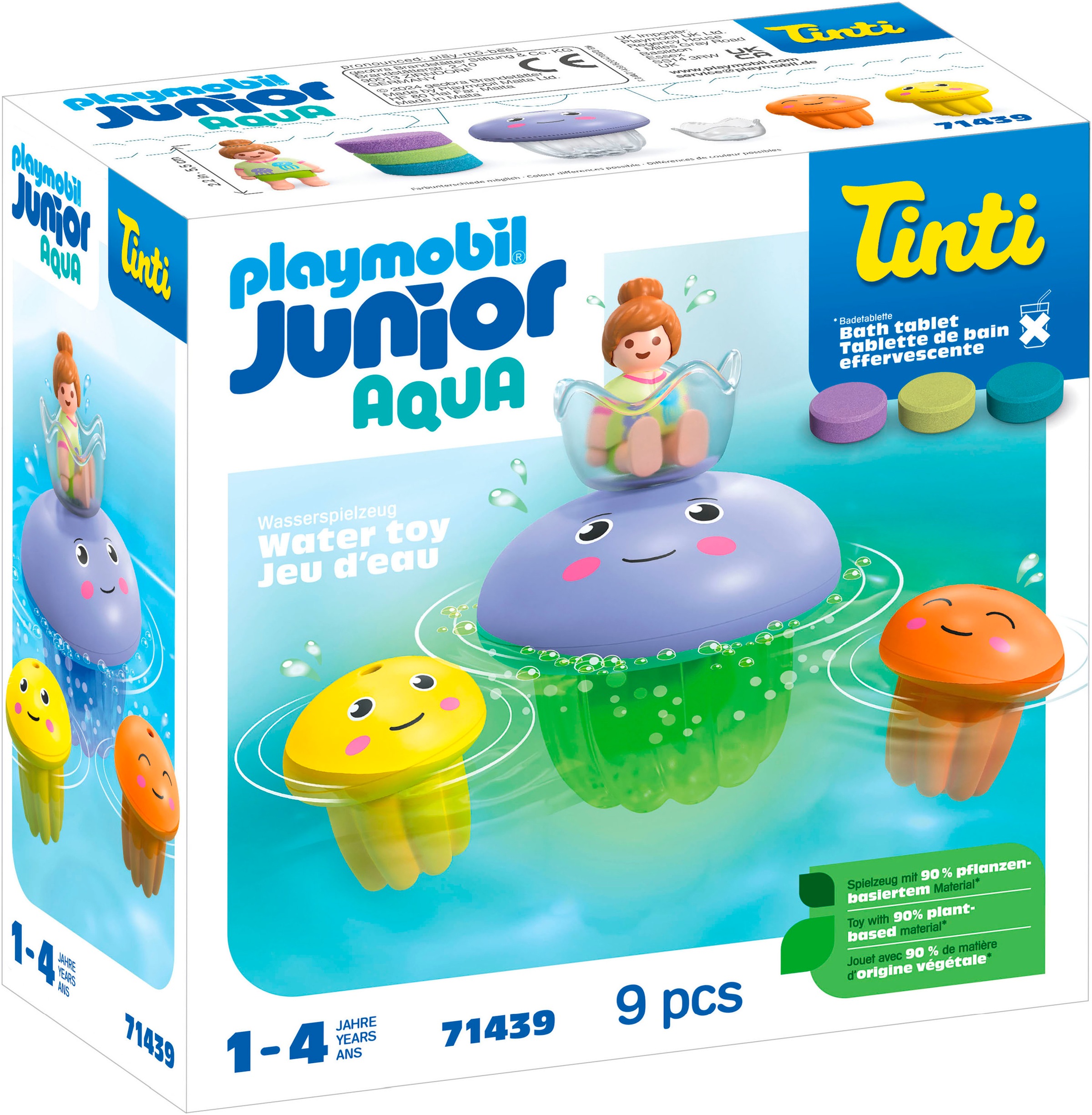 Konstruktions-Spielset »Bunte Quallenfamilie, inkl. 3 Tinti-Badetabletten (71439)«, (9...