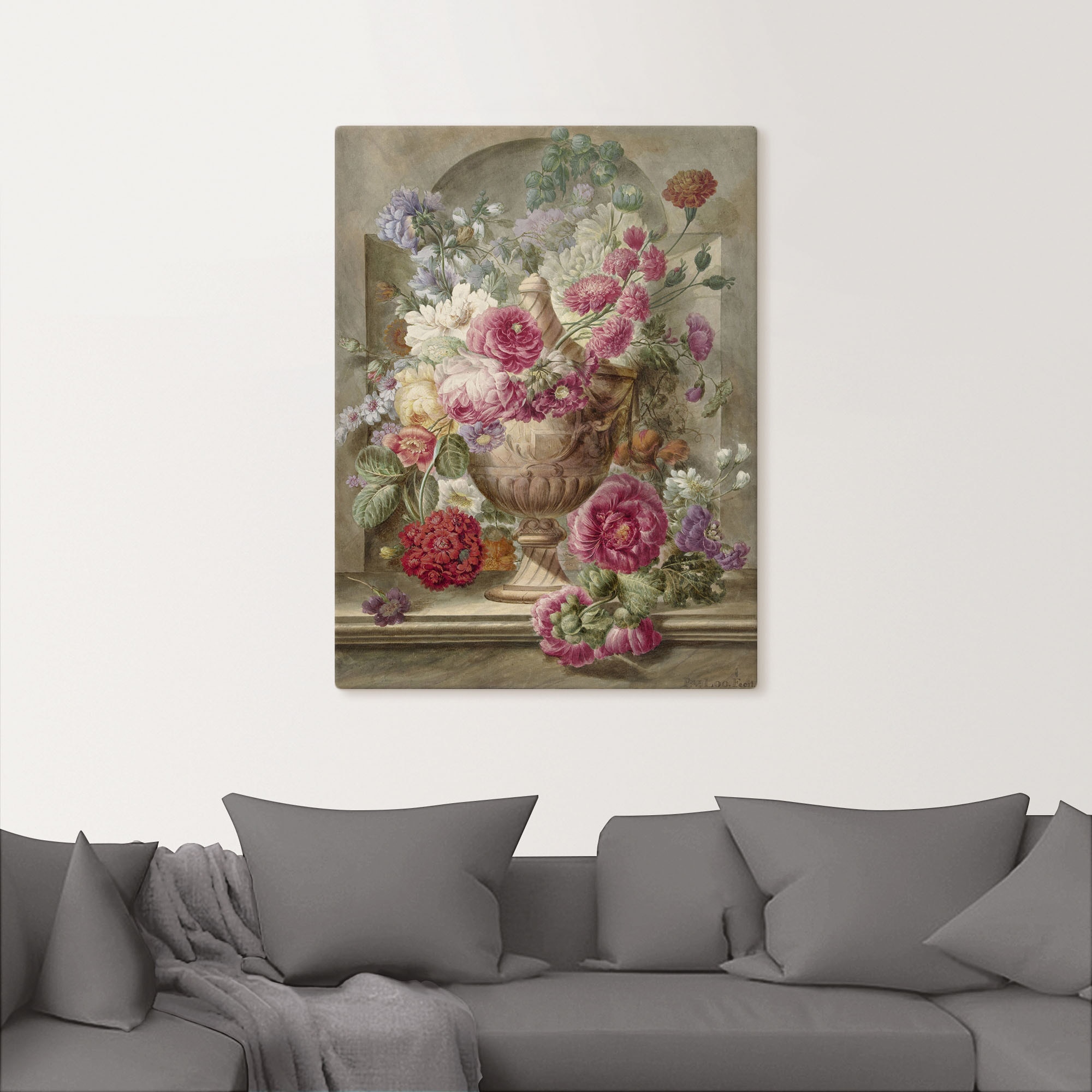 Artland Wandbild »Vase mit Blumen.«, Arrangements, (1 St.), als Leinwandbild, Poster, Wandaufkleber in verschied. Größen