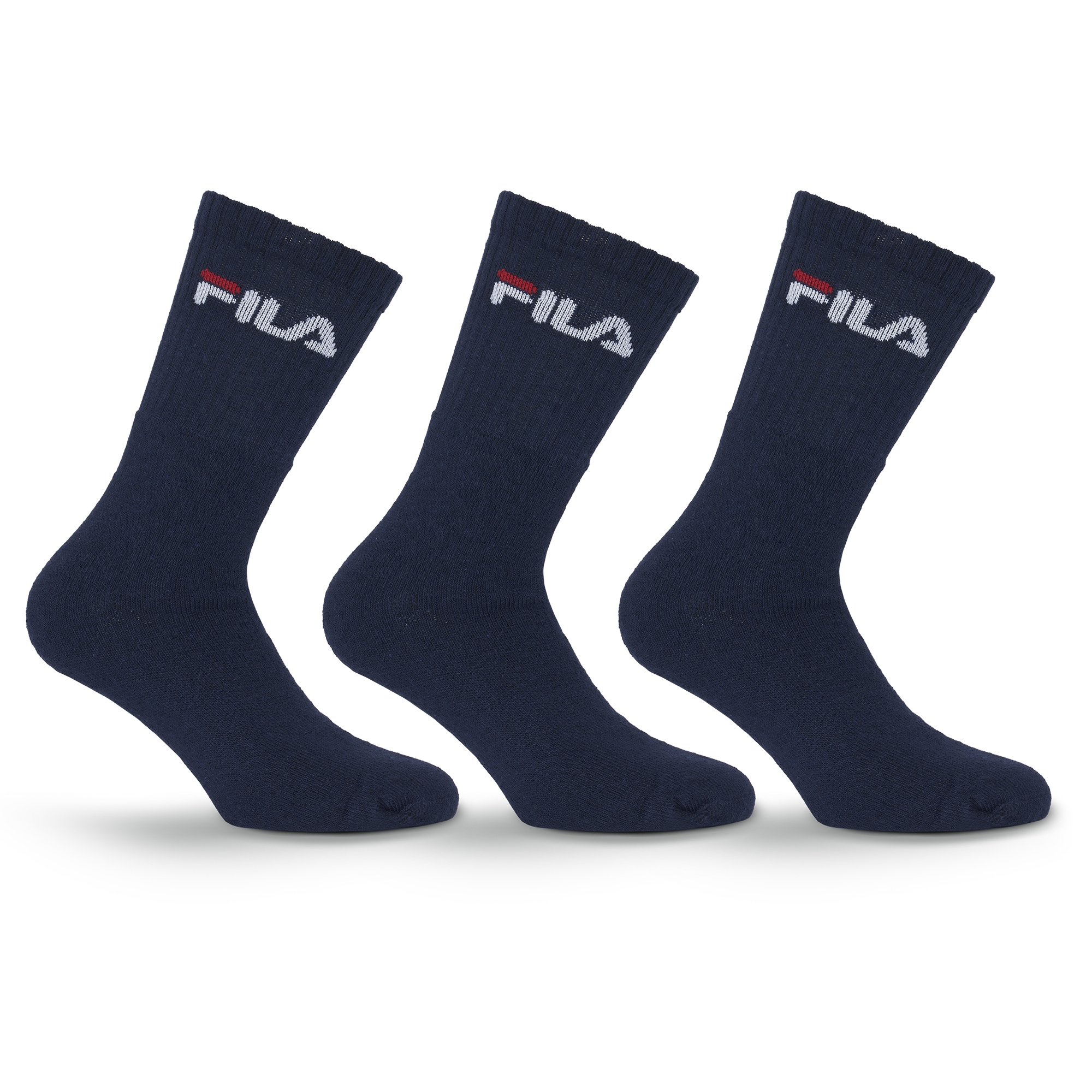 Fila Tennissocken »UNISEX CREW TENNIS FULL TERRY SOCKS« 3 Stk. tlg. mit verstärkten Belastungszonen,