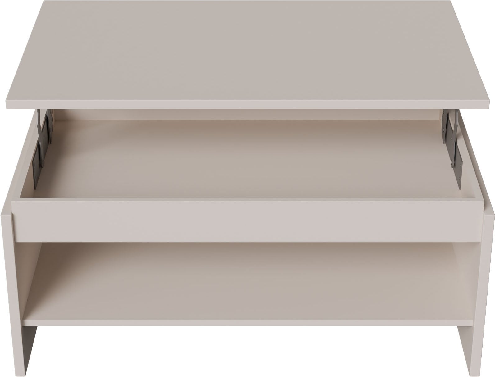 FORTE Couchtisch »Couchtisch, Ablage, Stauraum, als Esstisch nutzbar« höhenverstellbar, B/H/T 100/45,7/56 cm