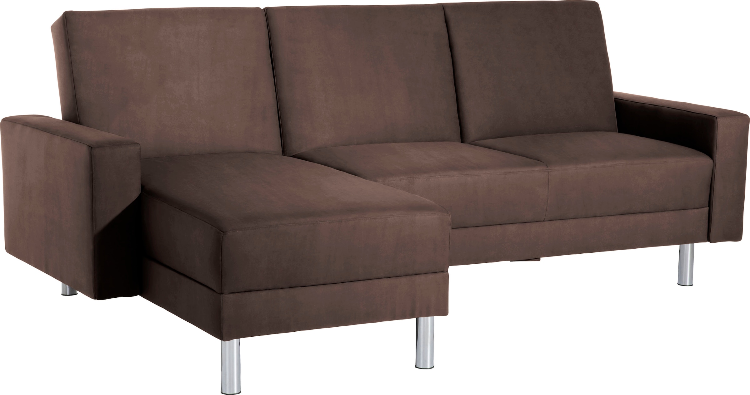 Max Winzer® Schlafsofa »Just Fresh modernes kubisches Sofa, Rückenverstellung für Sitzkomfort«, Recamiere links oder rechts montierbar, elegante Metallfüße