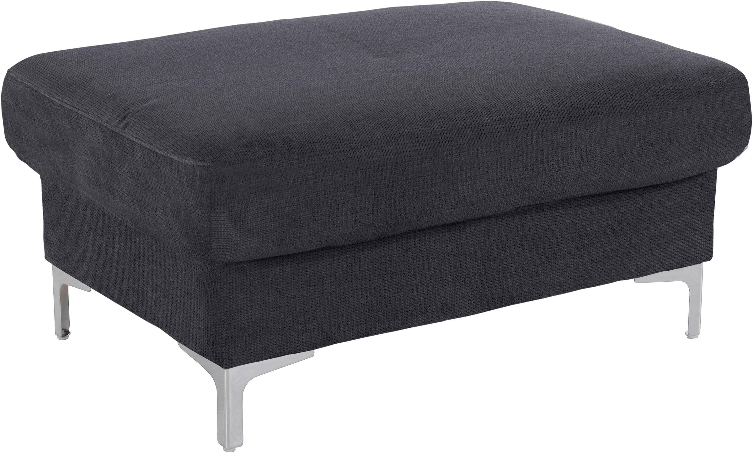 COTTA Polstergarnitur »Sammy L-Form«, (Set), Set bestehend aus: Ecksofa mit Kopfteilverstellung & Hocker