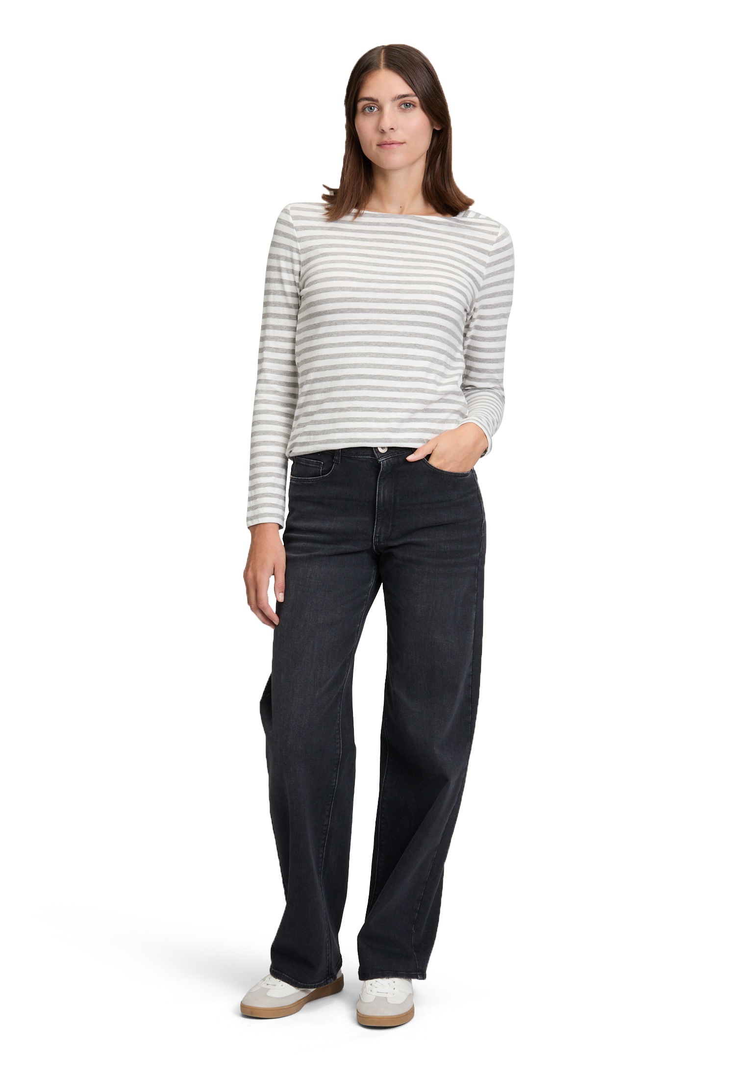 Betty&Co Langarmshirt »Ringelshirt mit U-Boot-Ausschnitt«