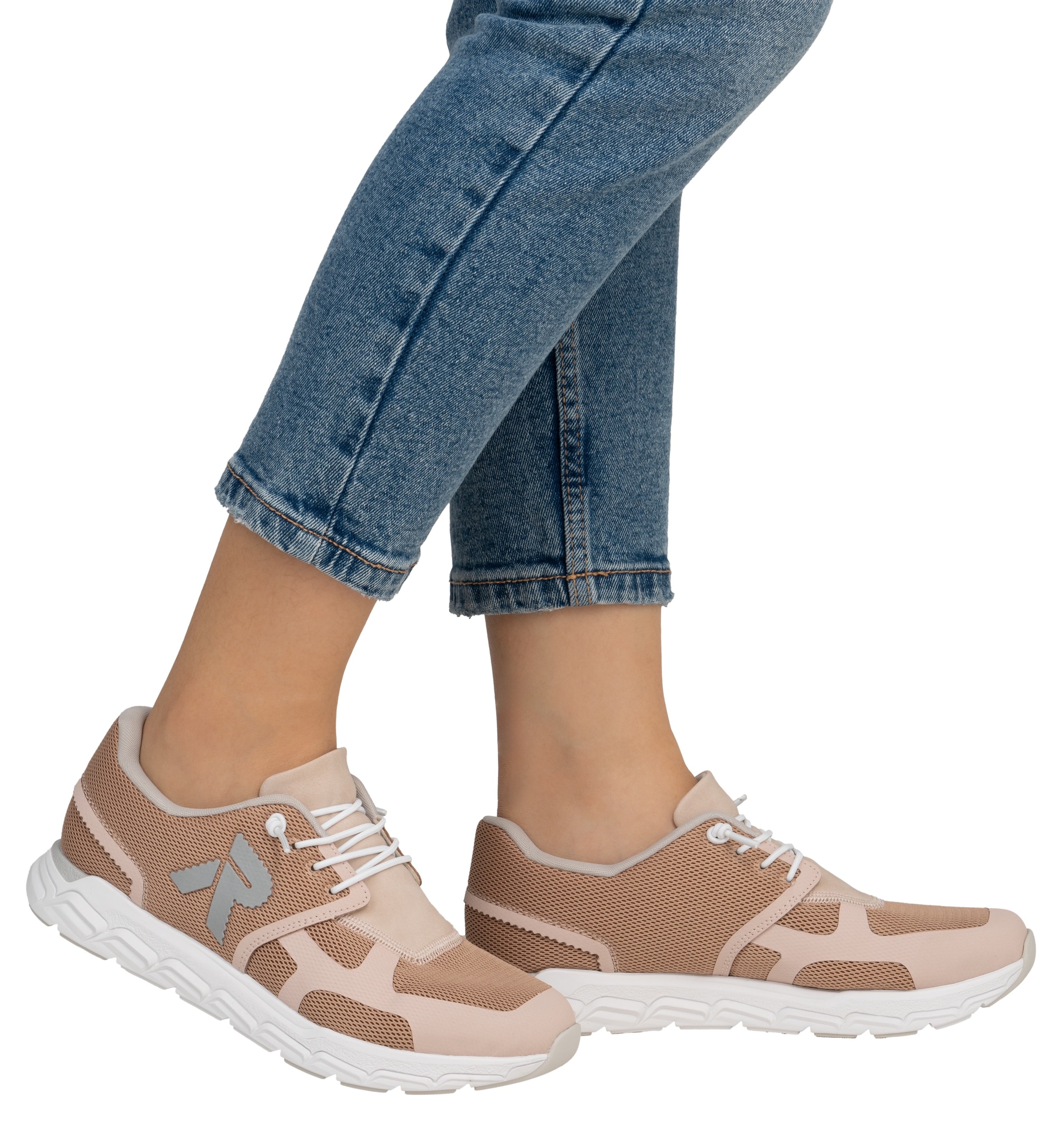 RIEKER Sport Slip-On Sneaker »Preston«, Freizeitschuh, Halbschuh, Schlupfschuh mit Gummizug