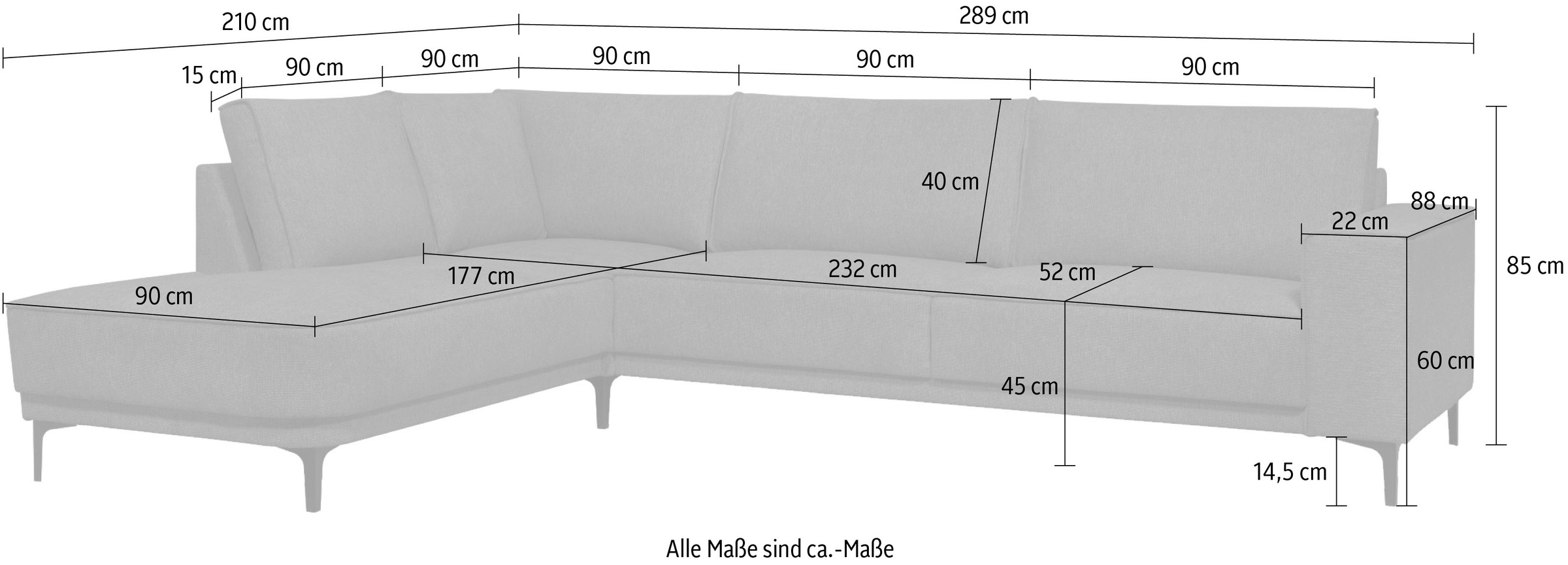 PLACES OF STYLE Ecksofa