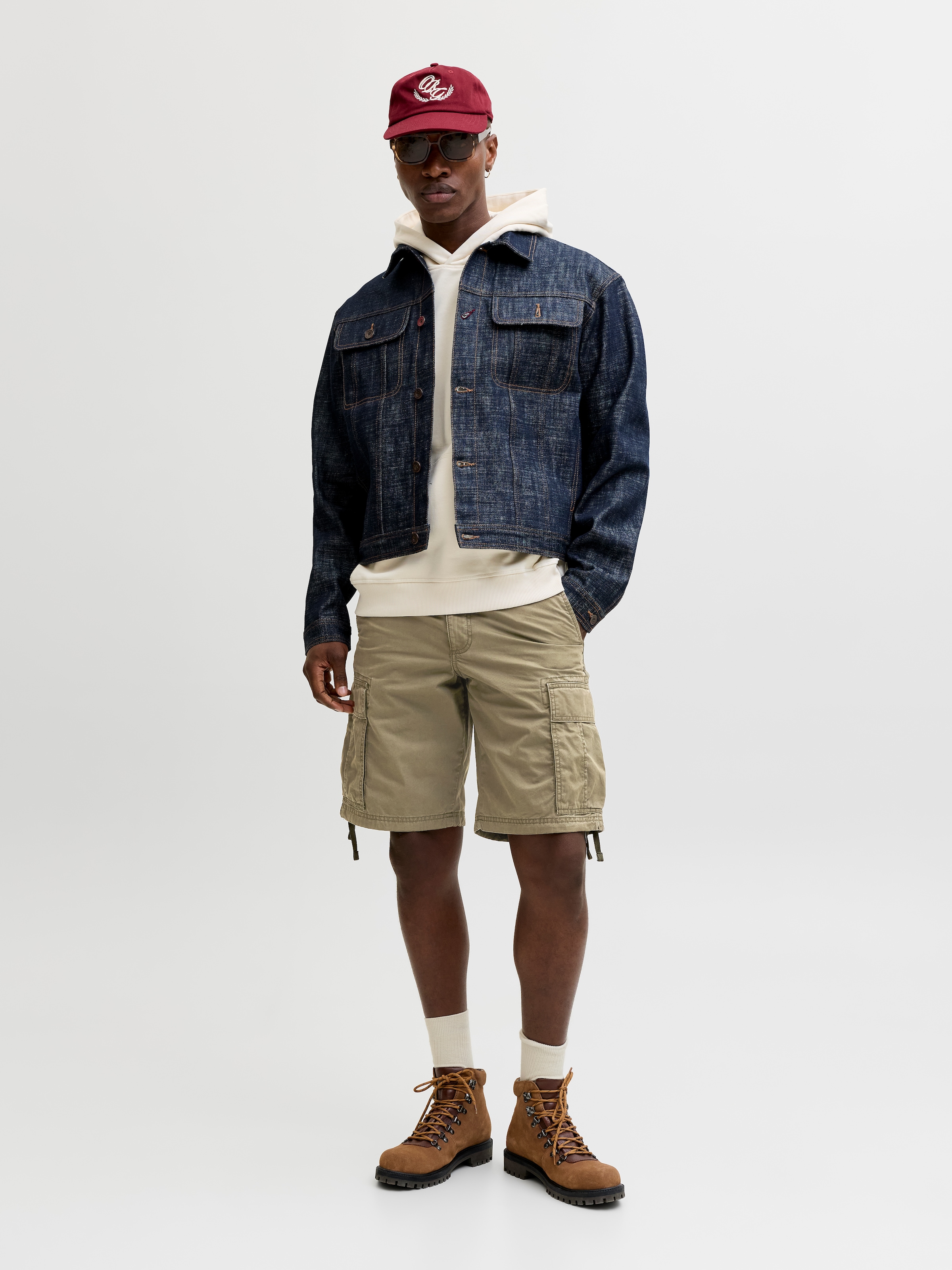 Jack & Jones Cargohose »JPSTCOLE FRANK CARGO SHORT MID SN«  mit Seitentaschen