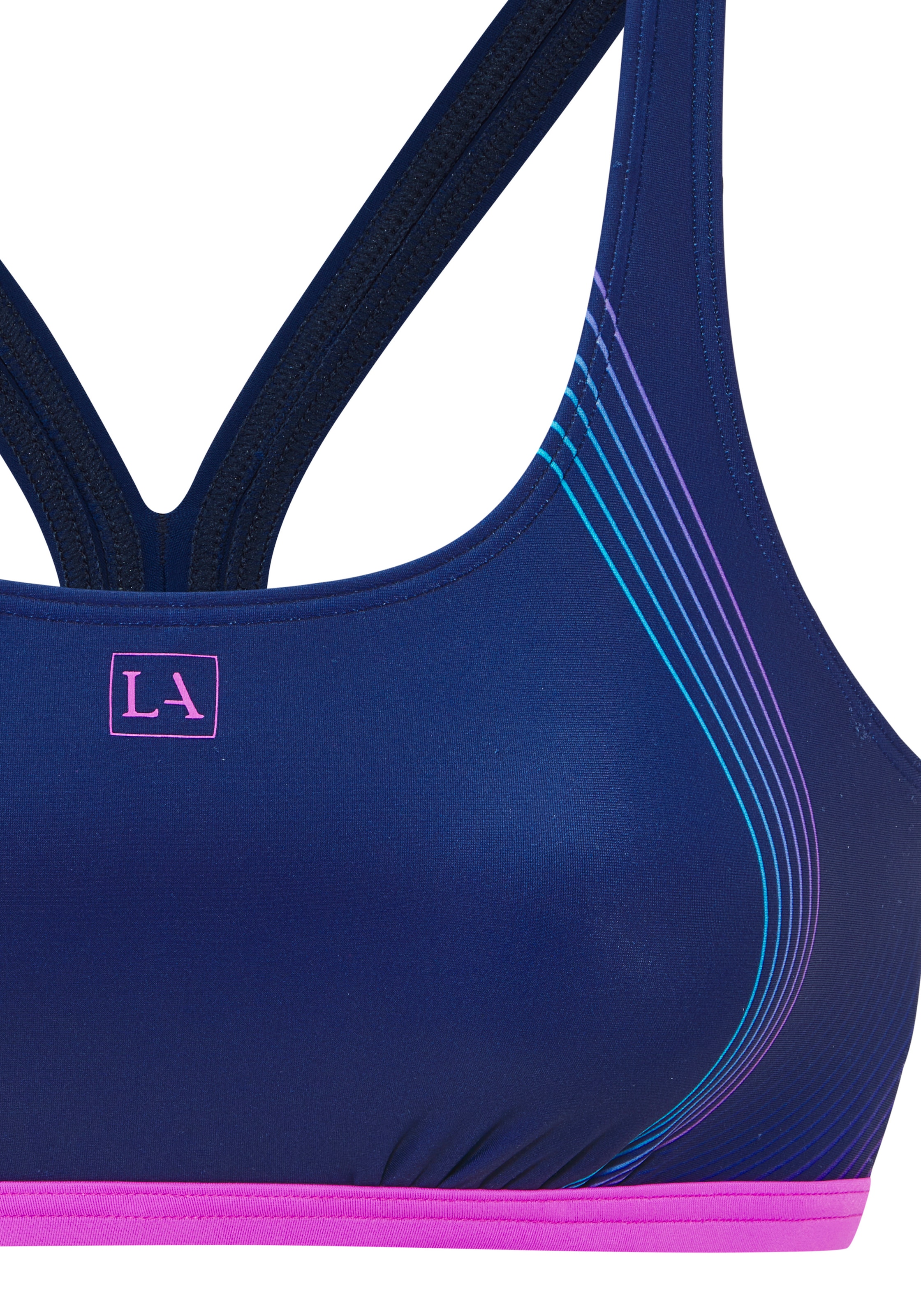 LASCANA ACTIVE Bustier-Bikini mit kontrastfarbenen Details
