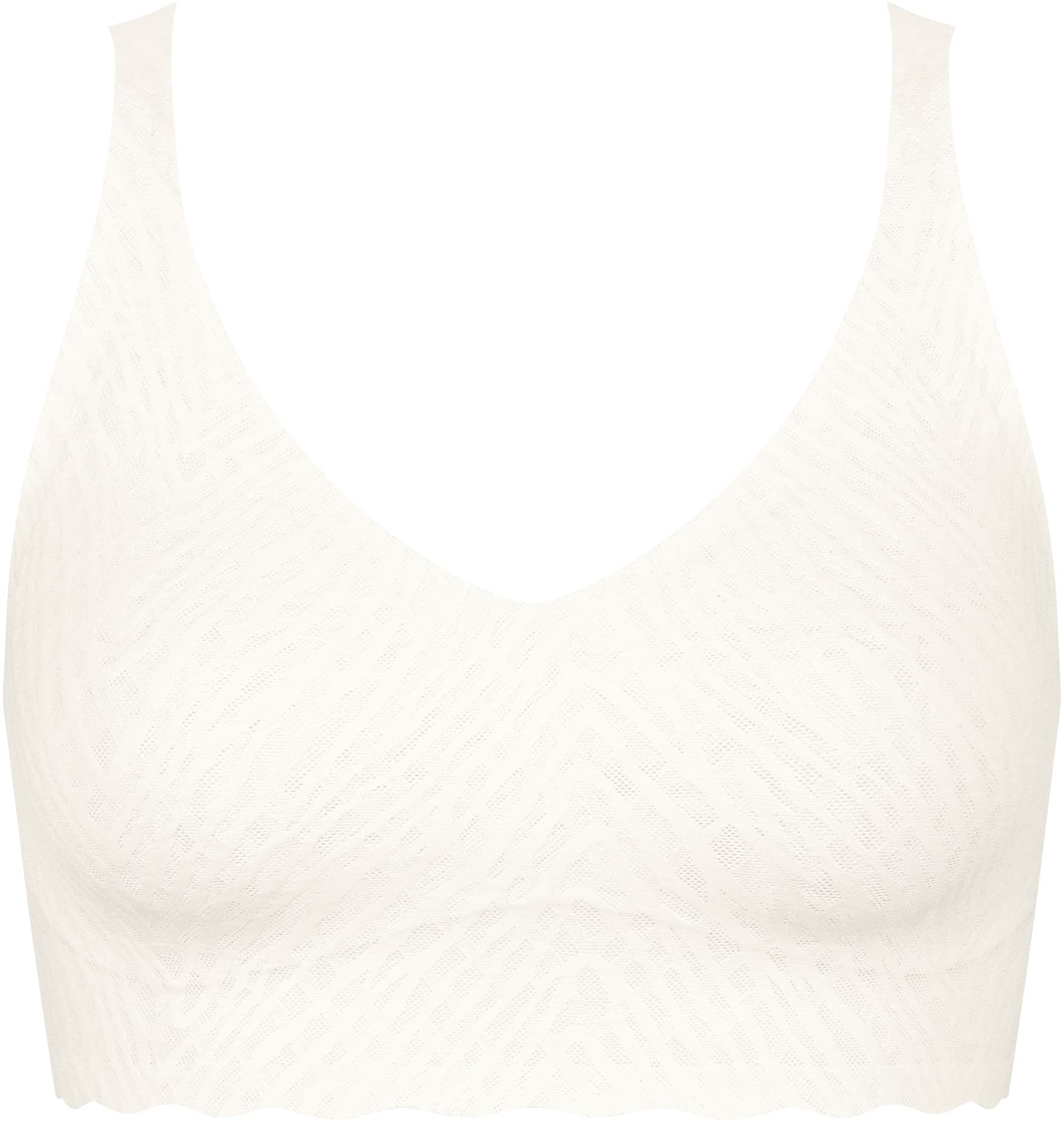 sloggi Bustier »ZERO Feel Bliss Bralette«, Nahtlos, V-Ausschnitt, Stretch-Spitze