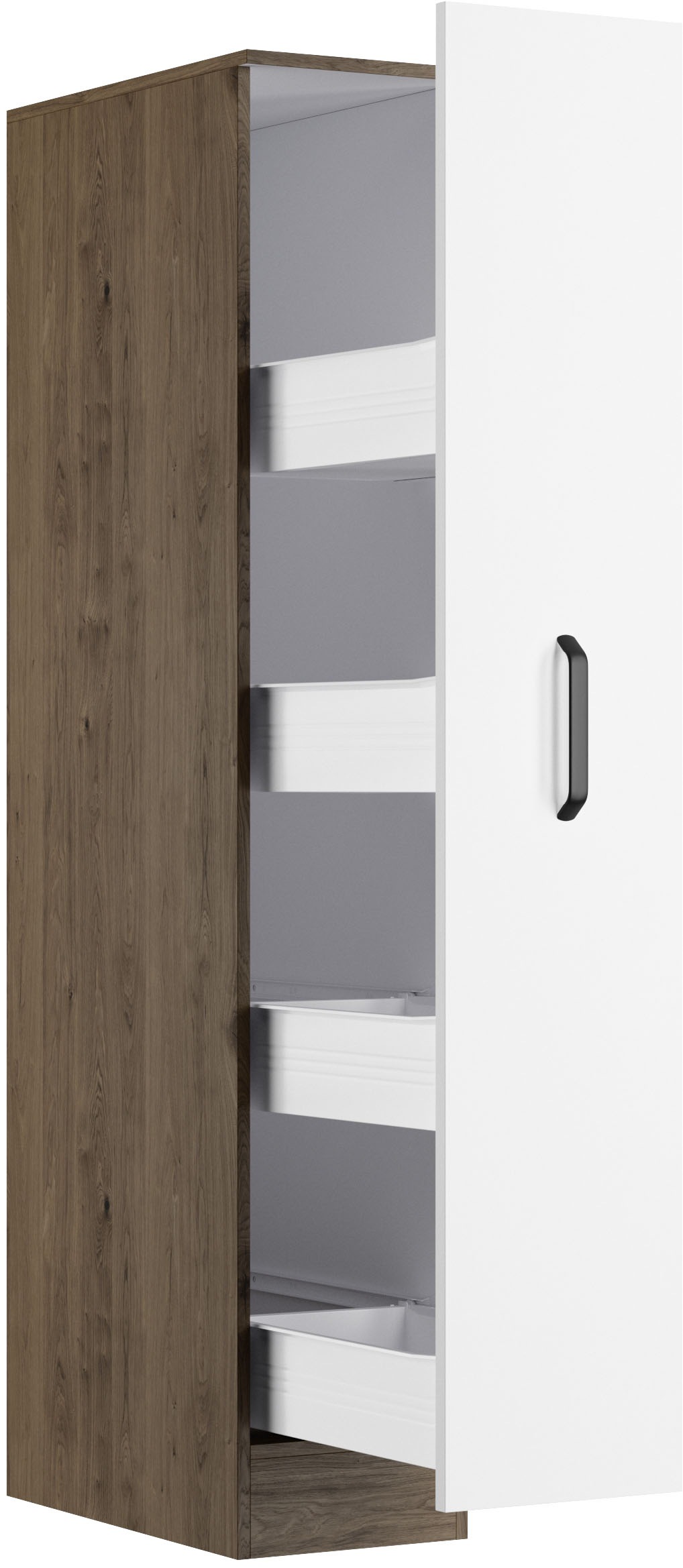 wiho Küchen Apothekerschrank »Elba, Breite/Höhe: 30/165 cm«, mit 4 Ablagekörben