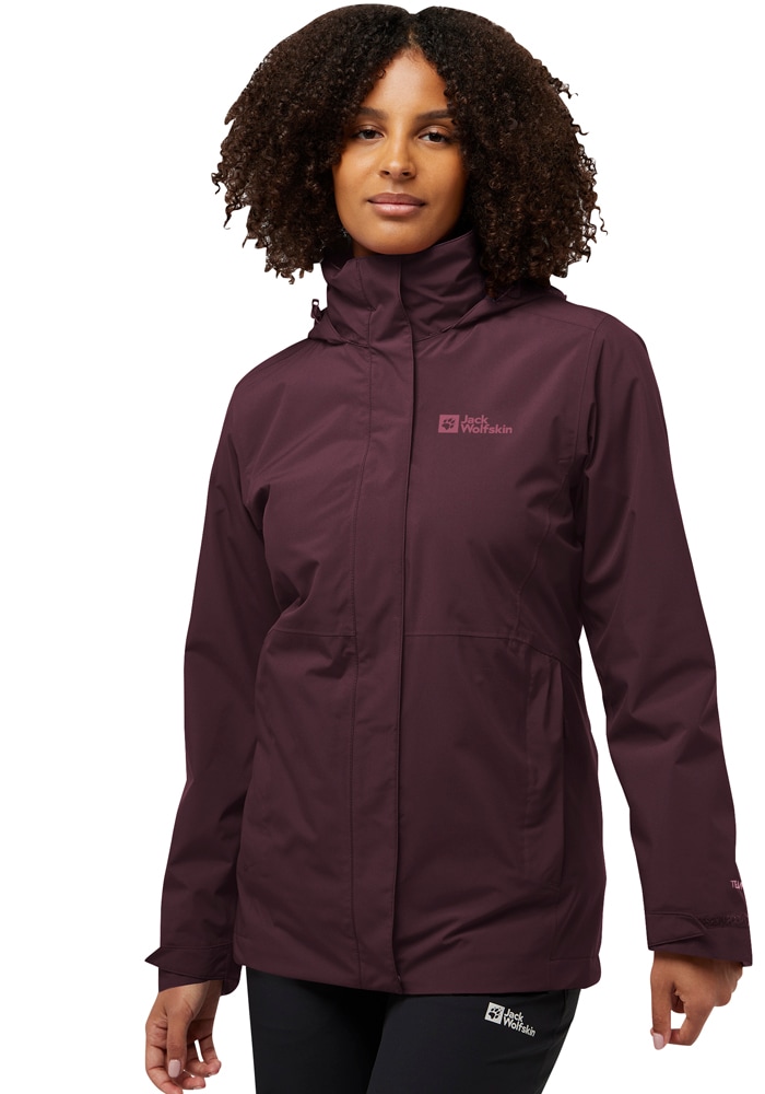 Jack Wolfskin 3-in-1-Funktionsjacke »ROTWAND 3IN1 JKT W«, mit Kapuze