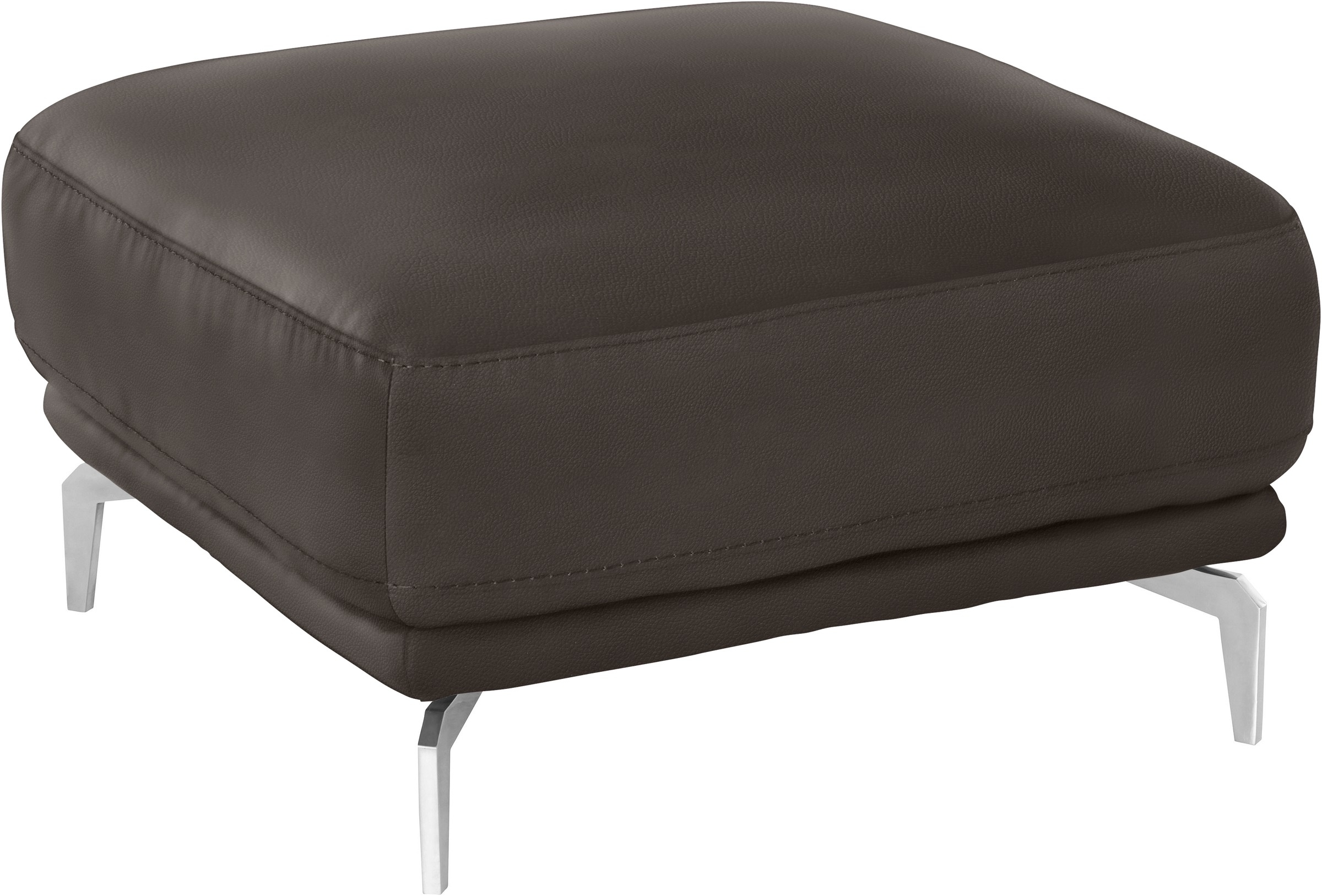 W.SCHILLIG Hocker »montanaa« mit Metallfüßen in Chrom glänzend, Breite 71 cm