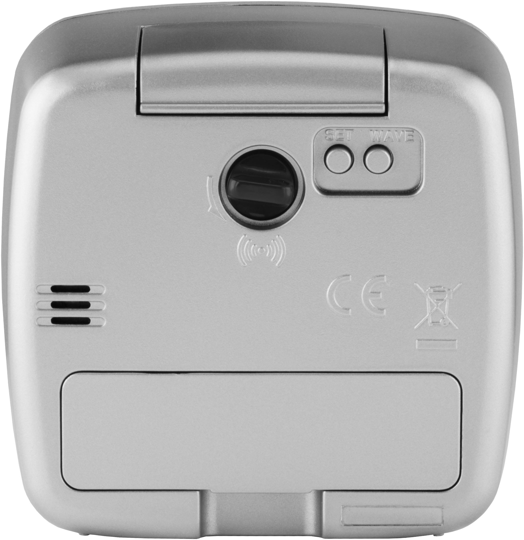 Atrium Funkwecker, Quarzwecker, schleichende Sekunde, Schlafzimmer, Snooze