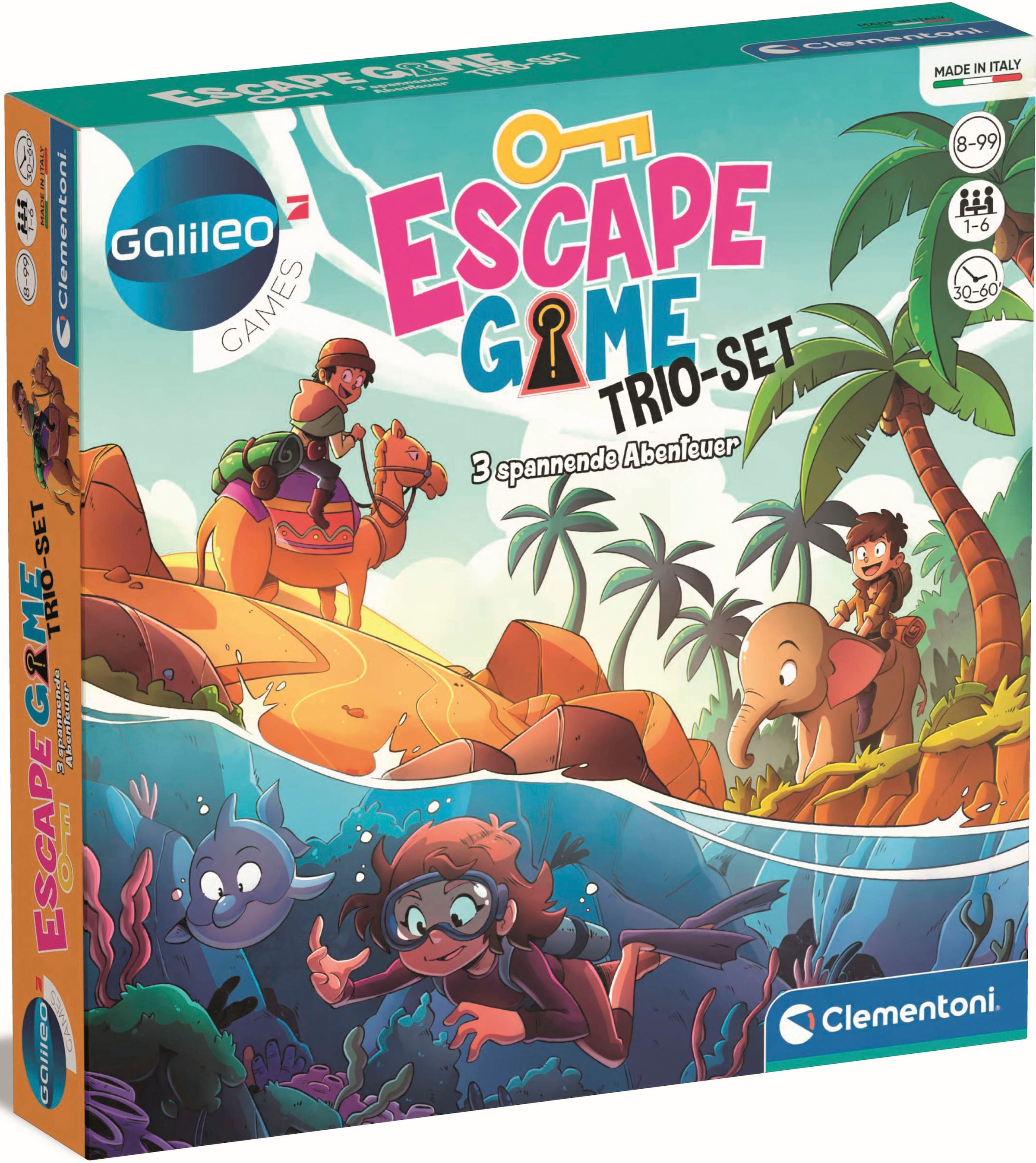 Clementoni® Spiel »Galileo, Escape Game Trio-Set«, Made in Europe; FSC® - schützt Wald - weltweit