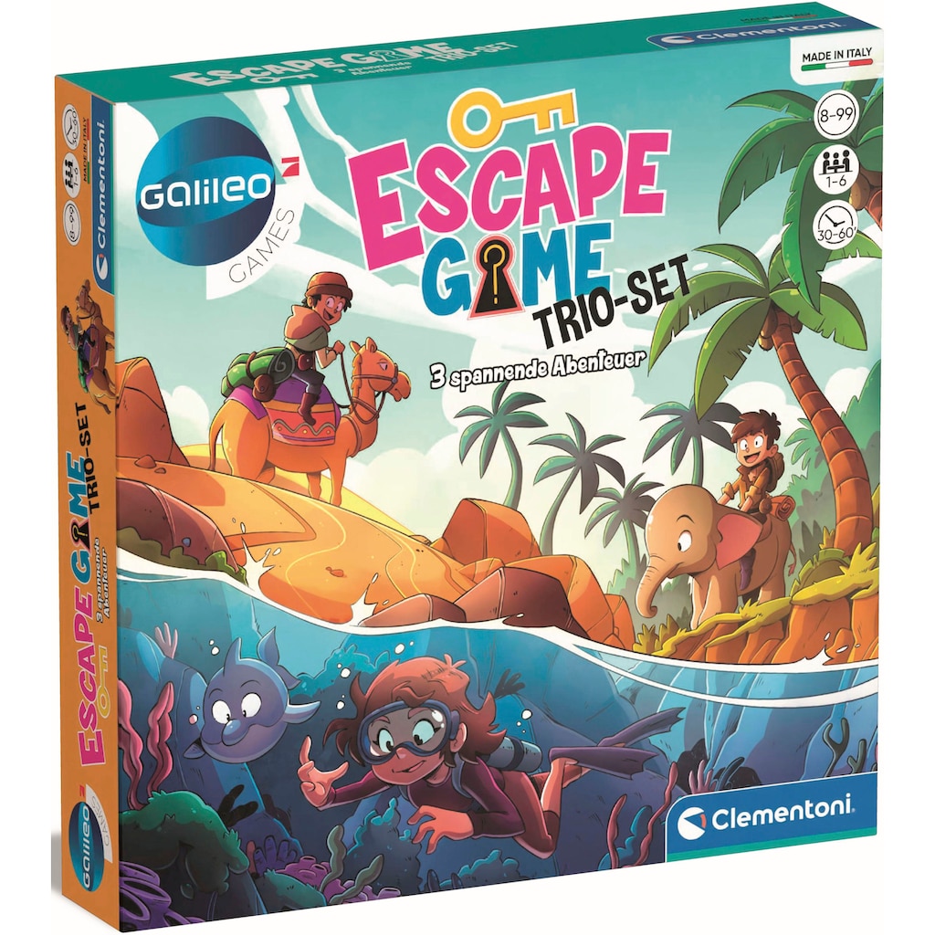 Clementoni® Spiel »Galileo, Escape Game Trio-Set«
