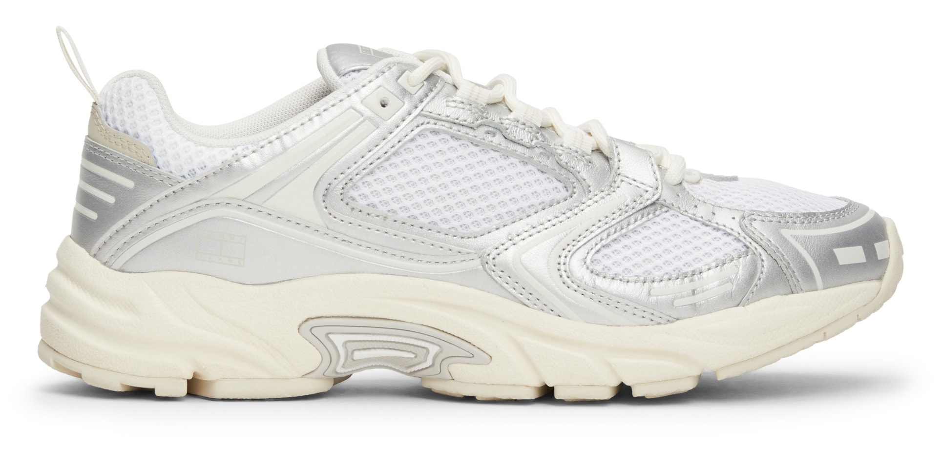 Tommy Jeans Keilsneaker »TJW ARCHIVE RETRO RUNNER«, Freizeitschuh, Halbschuh, Schnürschuh, Ugly-Sneaker, Kontrastbesatz