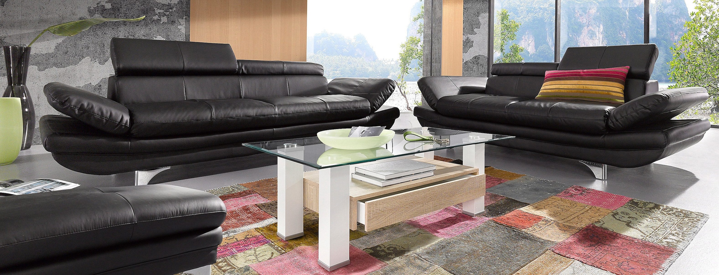 COTTA 2-Sitzer »Enterprise«, Big-Sofa, mit Armteilverstellung & Kopfteilverstellung