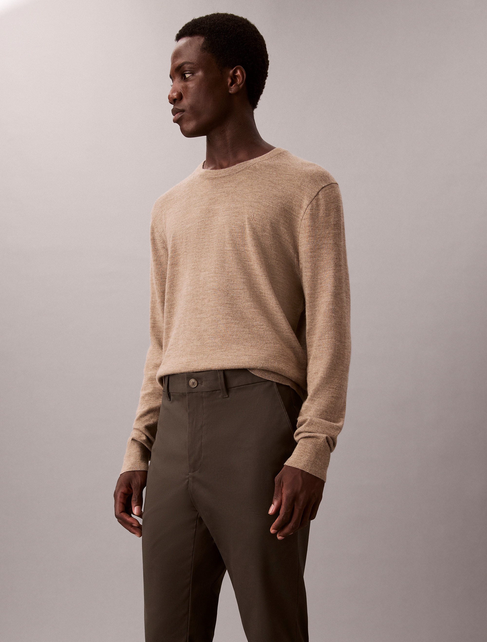 Calvin Klein Chinohose »SLIM SATEEN CHINO TROUSER«, slim fit