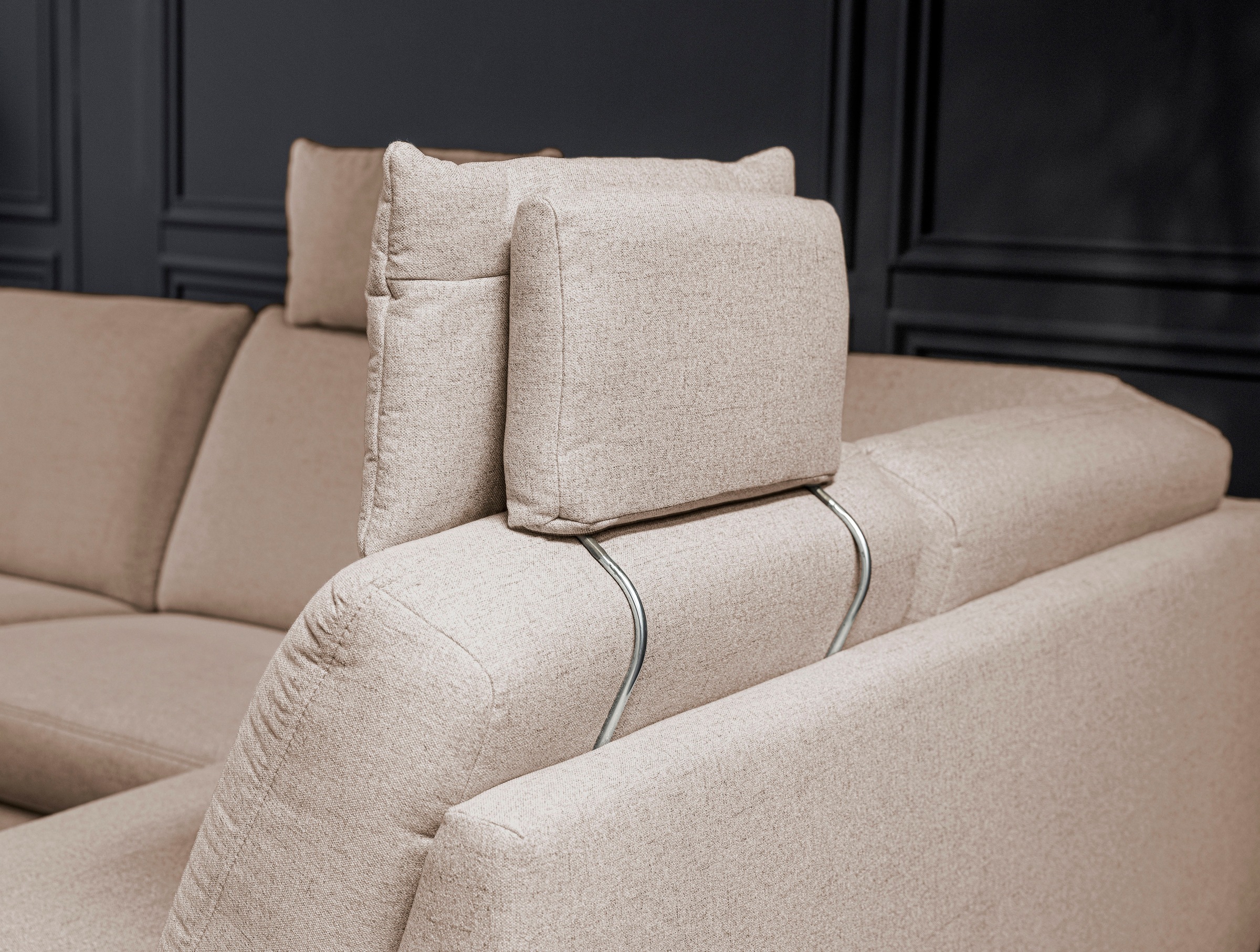 alina Ecksofa, inkl. Kopfstützen, wahlweise mit Relaxfunktion, Breite: 243 cm