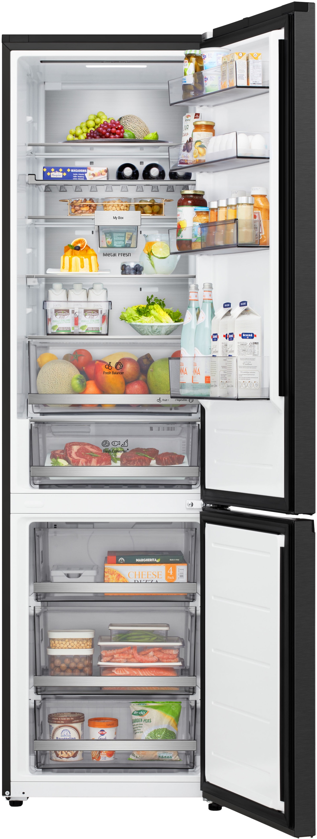 LG Kühl-/Gefrierkombination Serie 7 »GBBS726BEV« 203 cm hoch 59,7 cm breit Vollintegrierbarer Kühlschrank dank frontaler Luftzufuhr und Abluft