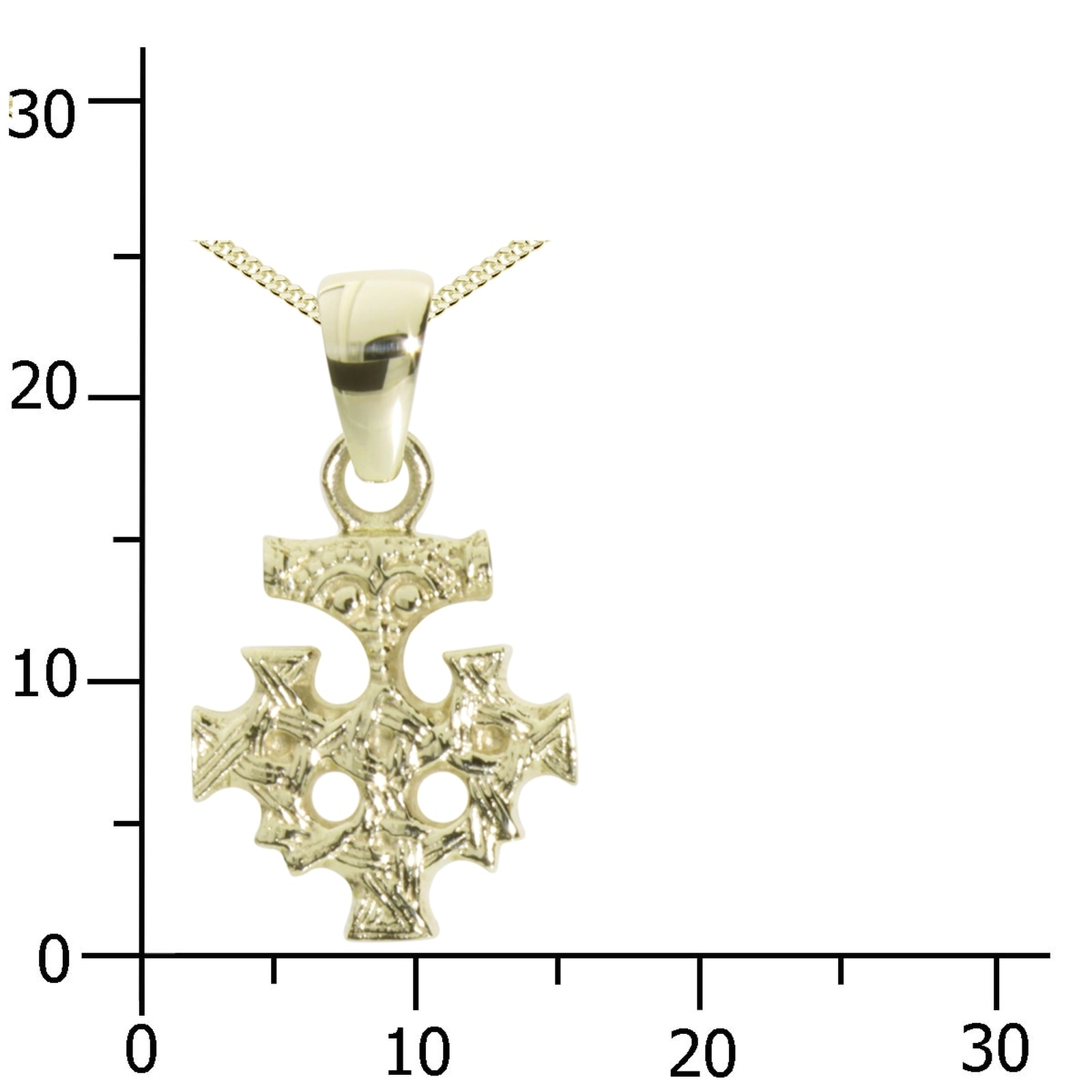 OSTSEE-SCHMUCK Kette und Anhänger Set »- Hiddensee 15 x 13 mm - Gold 333/000 -,«