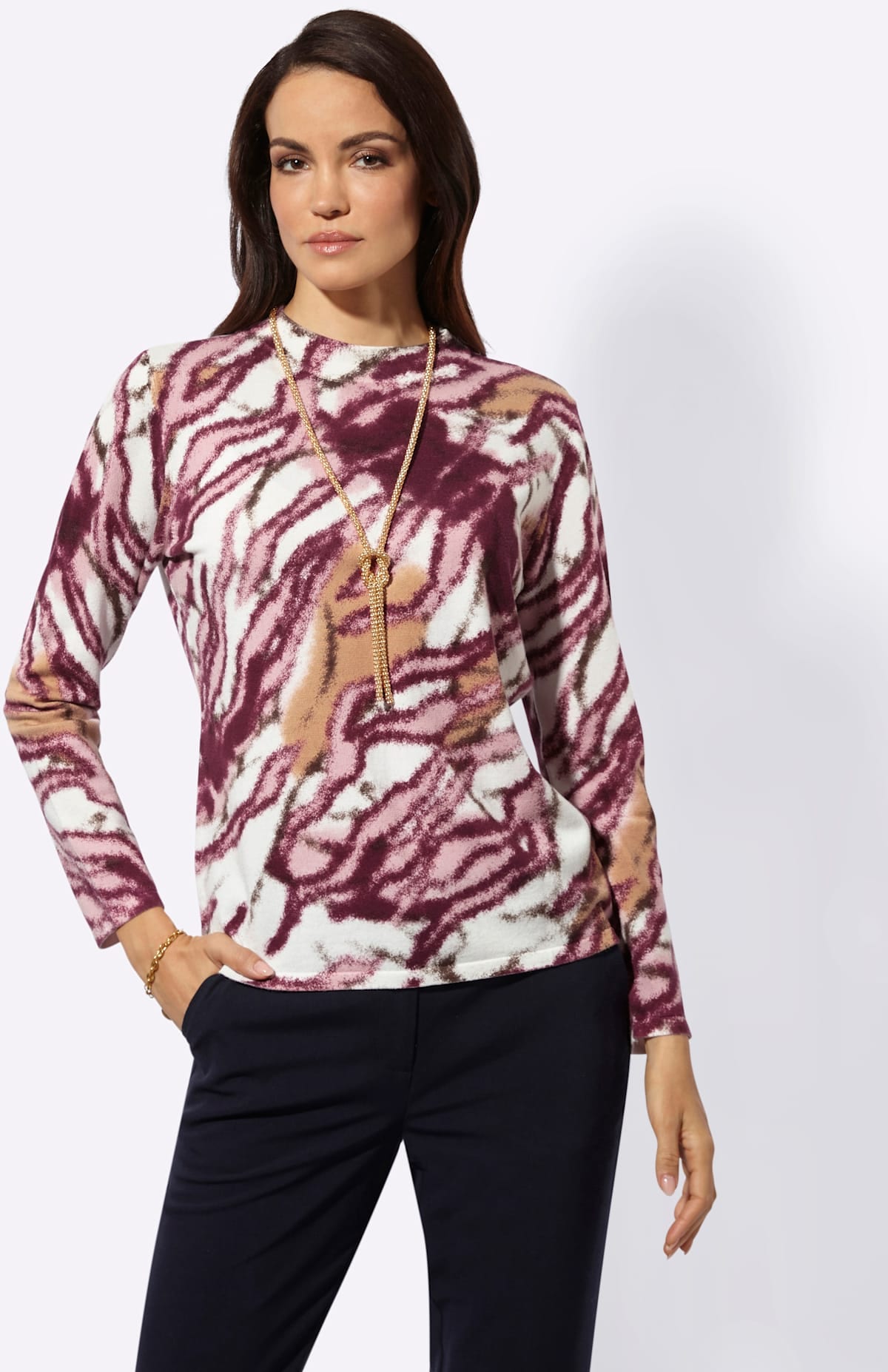 creation L Strickpullover »Lyocell-Mix-Pullover«