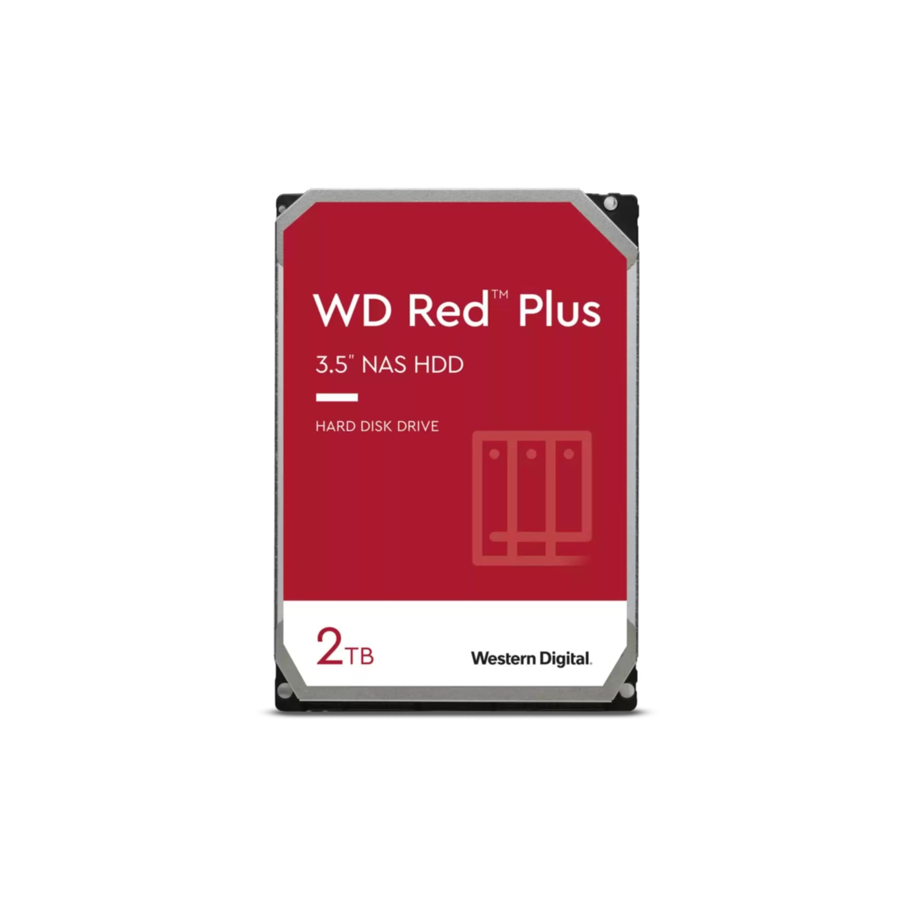 Western Digital HDD-NAS-Festplatte »Red Plus 2 TB«, 3.5 Zoll, Anschluss SATA