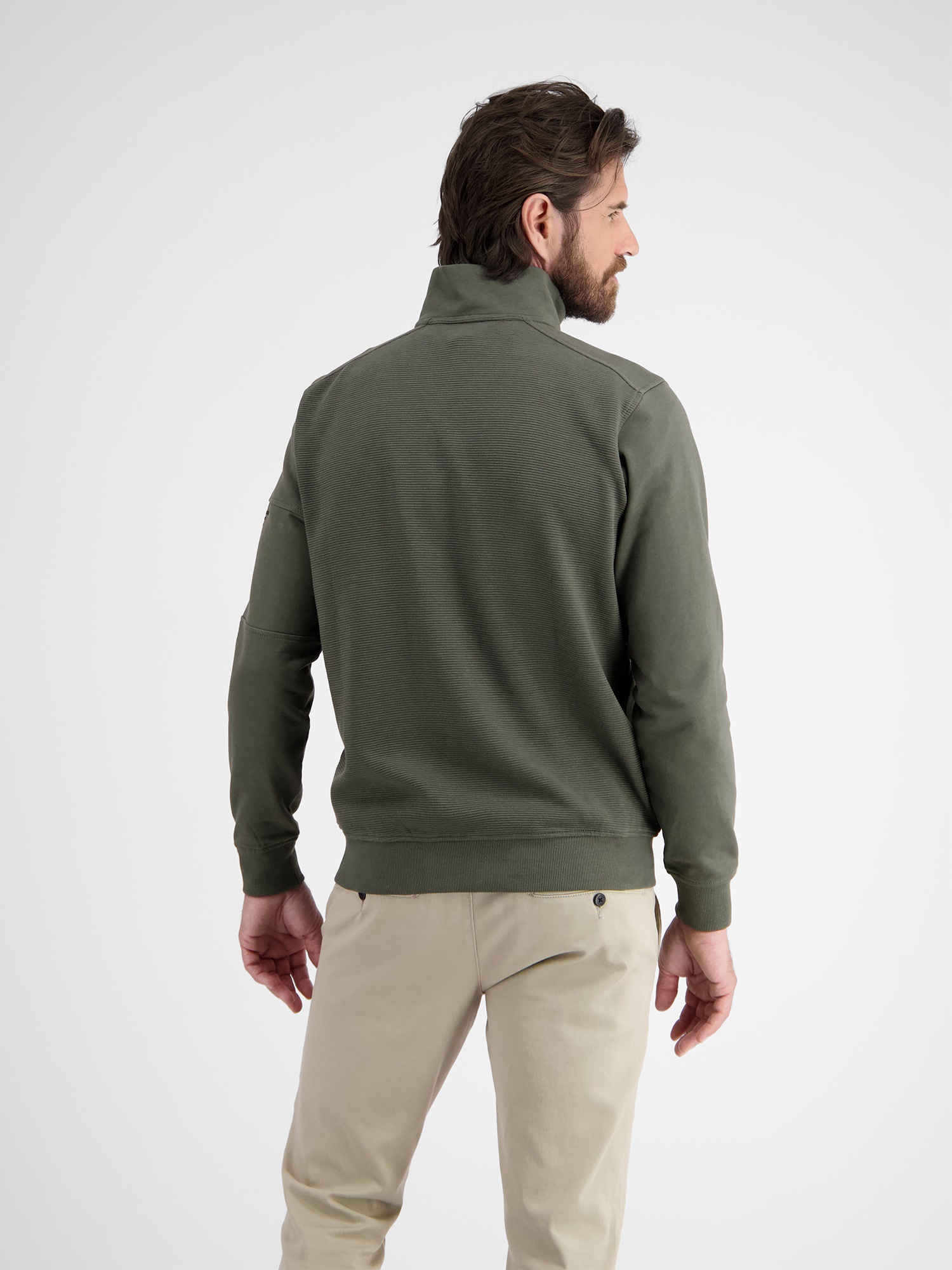 LERROS Sweatshirt »LERROS Herren Sweatshirt mit Troyerkragen«
