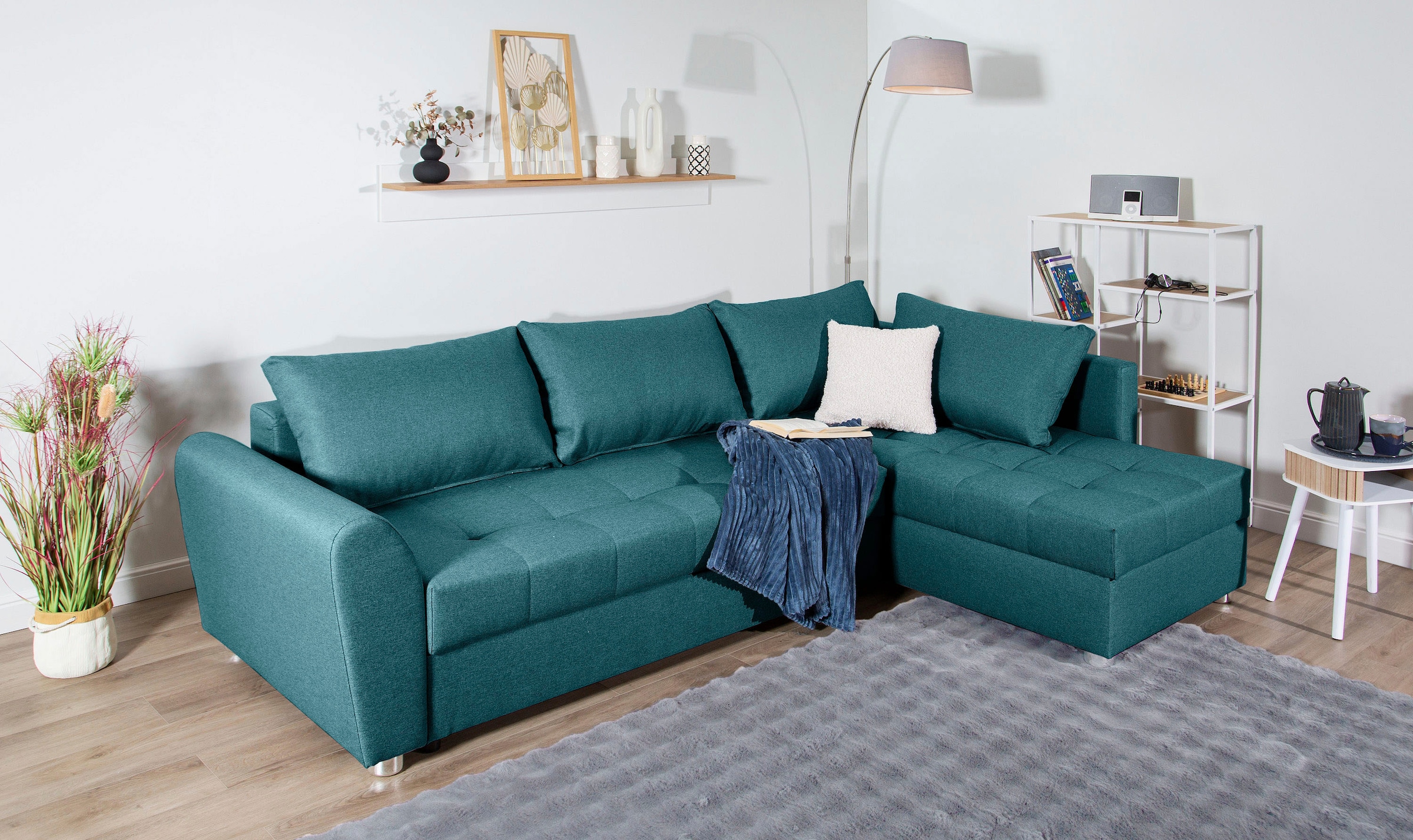 COLLECTION AB Ecksofa »JANA XL-Sofa L-Form«, inkl. Bettfunktion, Bettkasten und Bonnelfederkern