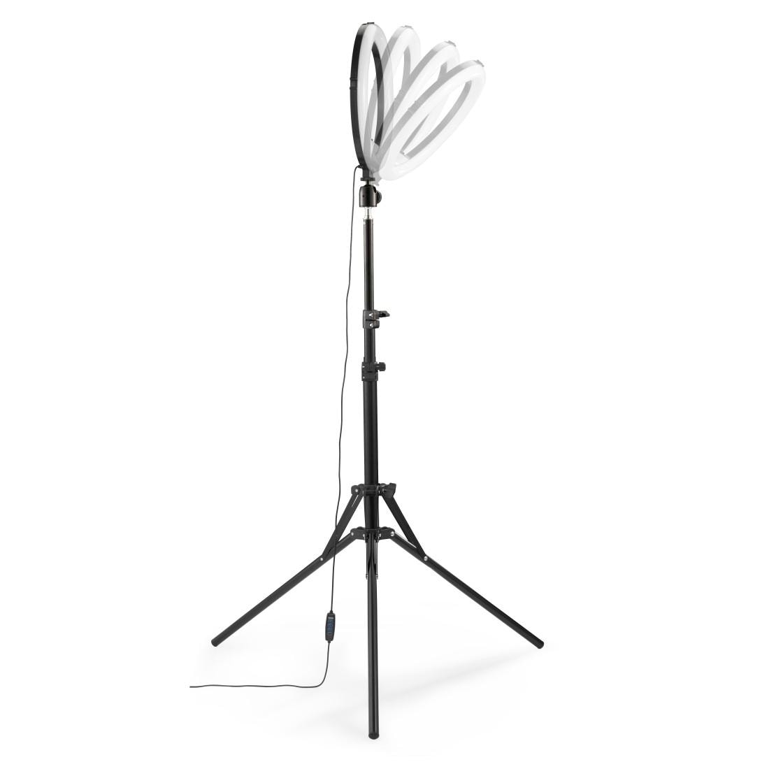 Hama Ringlicht »Handy-Ringlicht mit Stativ für Selfies, Videos (210 cm, 160 LED, 12")«