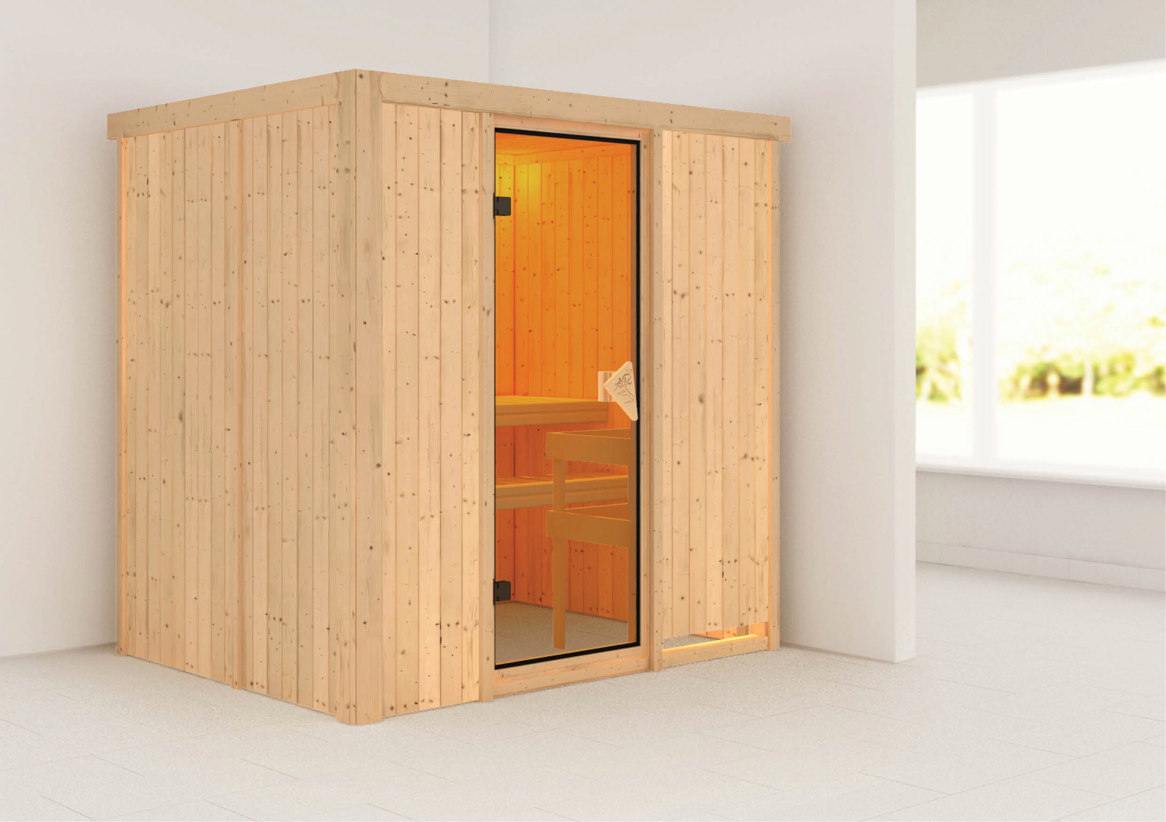 Karibu Sauna »Bedine« Set,  ohne Ofen