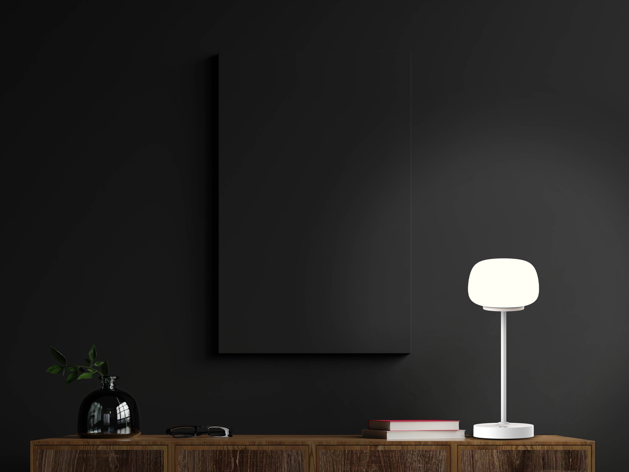 näve LED Tischleuchte »Pina« LED-Modul 1 Stk. Warmweiß Akku aufladbar, USB Typ C inkl. Kabel 100cm, Touch, dimmbar