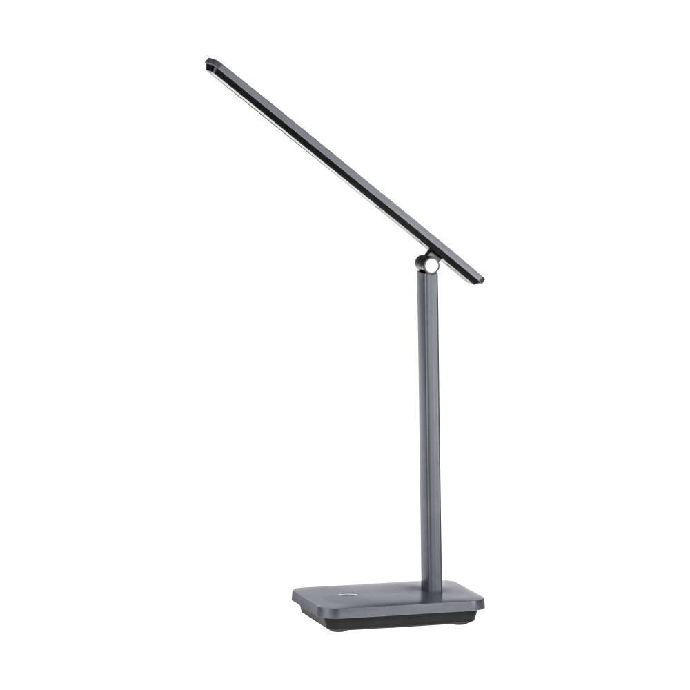EGLO Tischleuchte »INIESTA LED Tischlampe, grau-schwarz, Touchsensor, dimmbar, USB«, 1 flammig, Leuchtmittel LED-Modul | LED fest integriert, Leselampe, Schreibtischlampe, 3-step CCT, Kopf verstellbar, 33x35x35cm