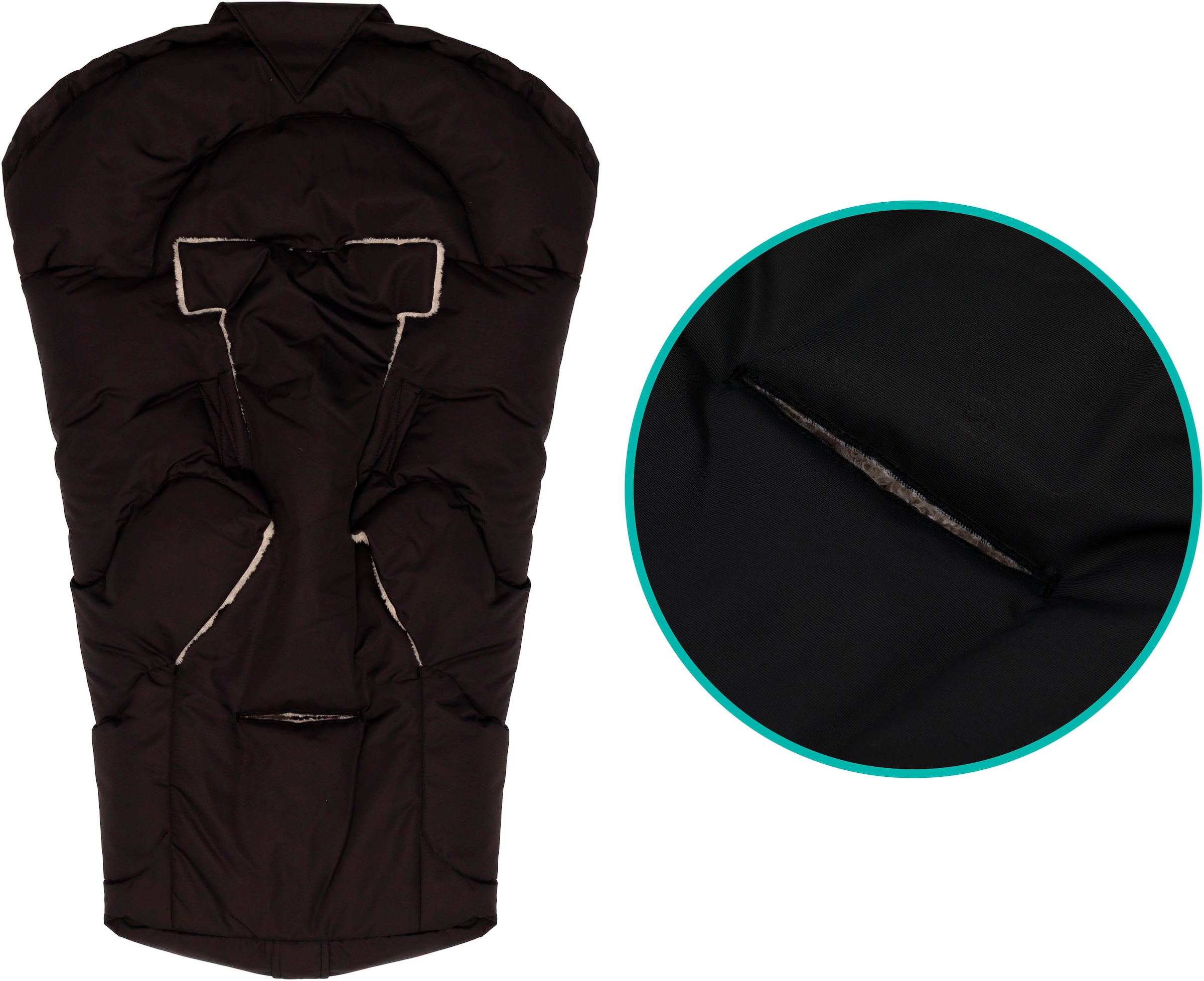 Fillikid Fußsack »Torre, Winterfußsack Gr. 0«, für Autositze Gr. 0 und Kinderwagen