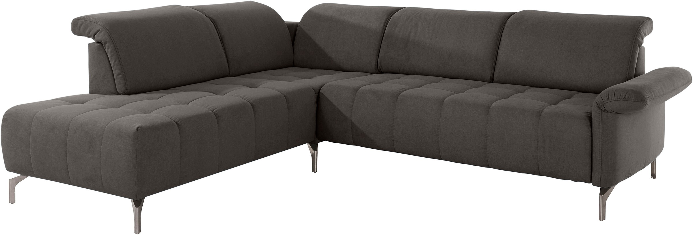 INOSIGN Ecksofa »Fresh L-Form«, Federkern, wahlweise Kopfteilverstellung und motorischer Vorziehsitz