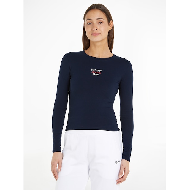 Tommy Jeans Langarmshirt »Slim Fit Essential Logo Longsleeve Shirt«, mit  Logoschriftzug online bei OTTO
