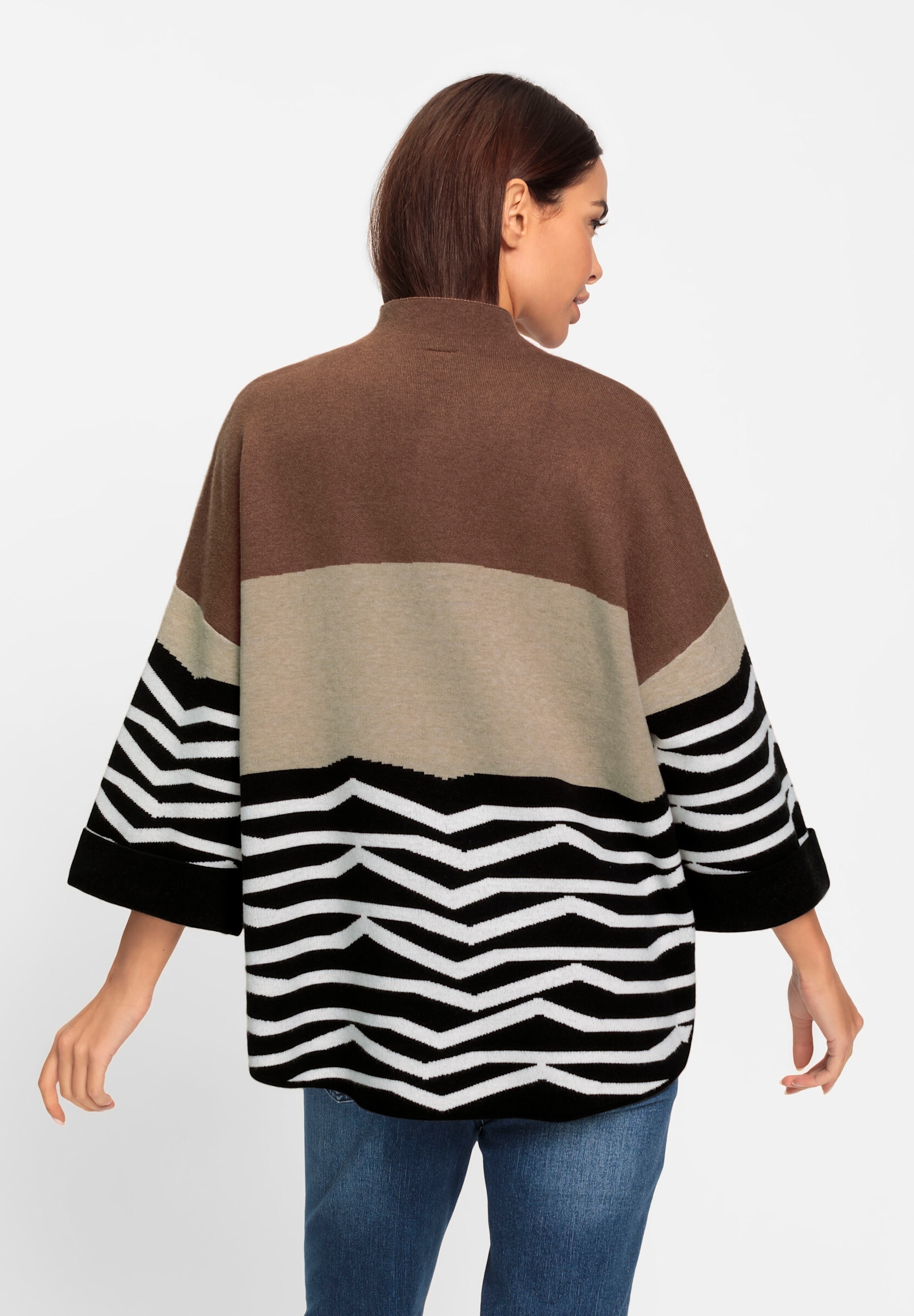 heine Strickpullover »Pullover Strickpullover mit Mustermix«