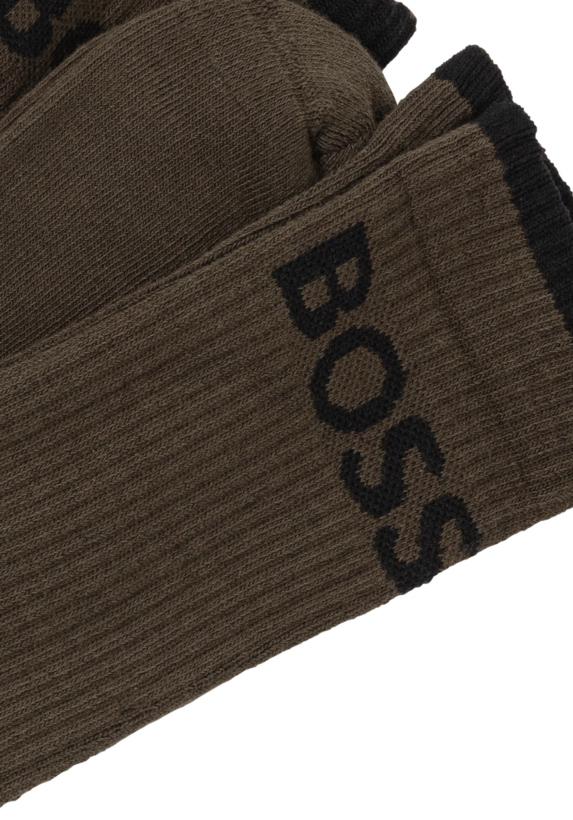 BOSS Businesssocken »6P QS Stripe CC«, (Packung, 6 Paar, 6er), mit BOSS Schriftzug