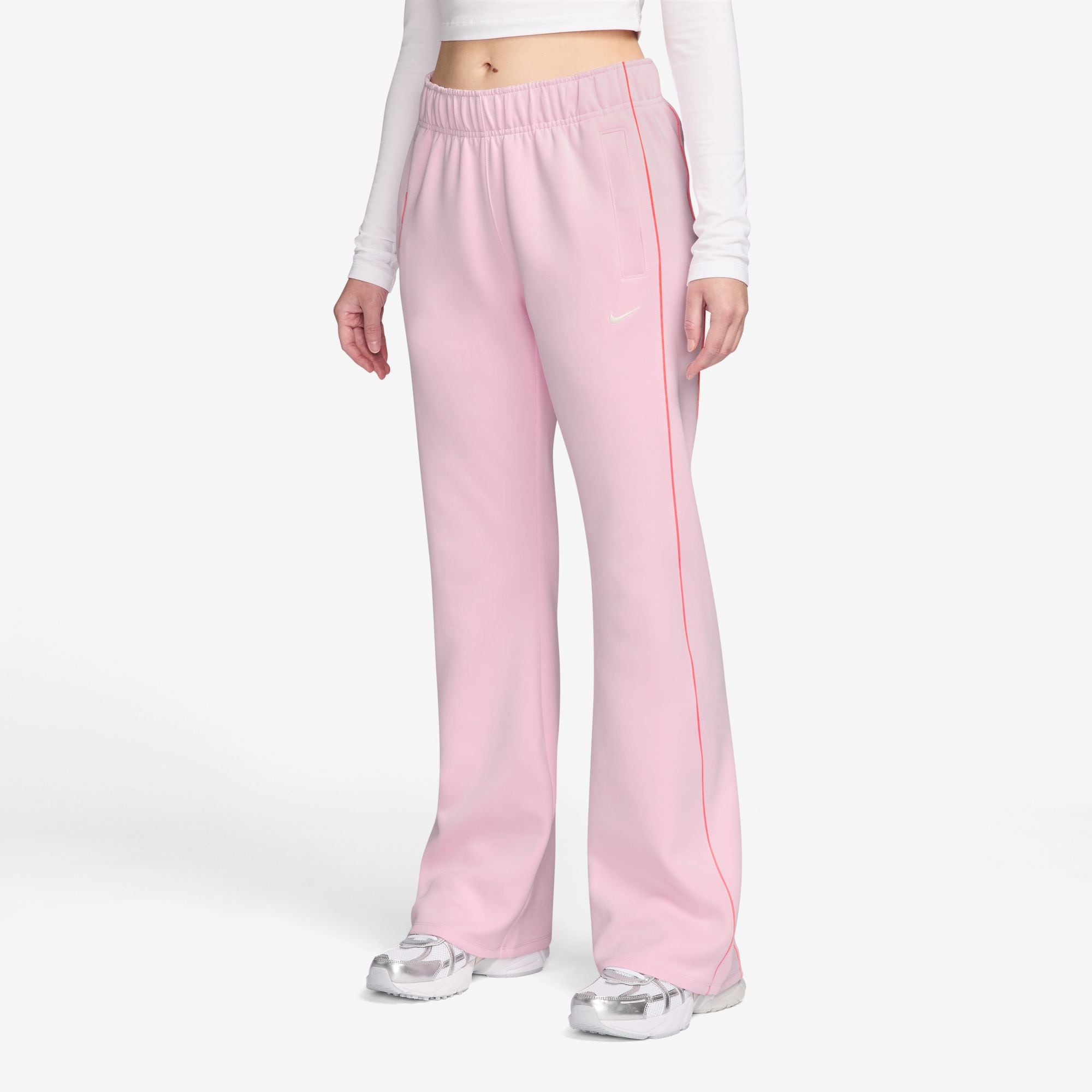 Nike Sportswear Sporthose »W NSW NK WR MR POLY KNIT PNT«  aus Polyester und Elasthan, erhältlich in den Größen XS bis XXL