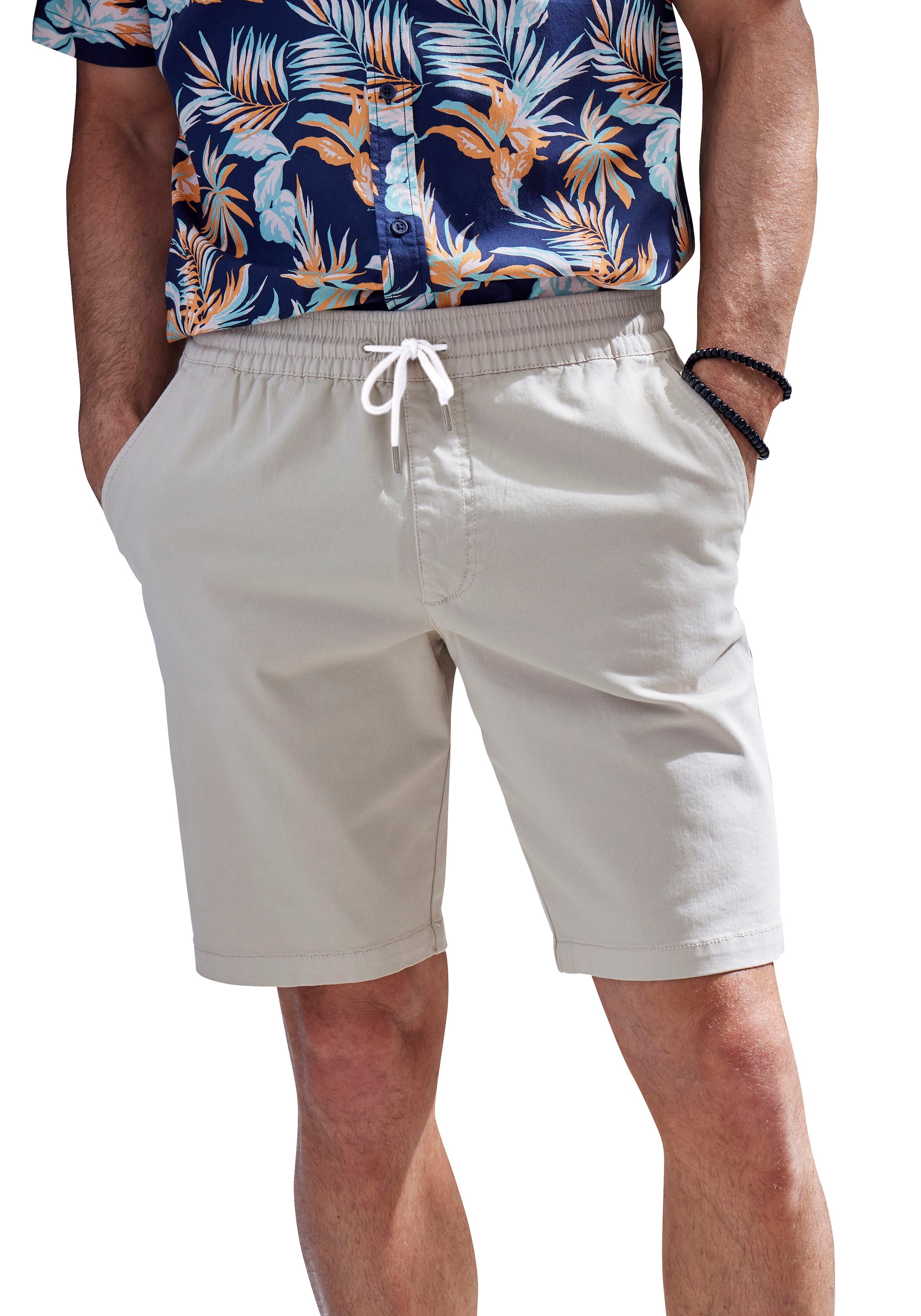 Shorts »Bermuda«, kurze Hose aus elastischer, gewebter Baumwollqualität