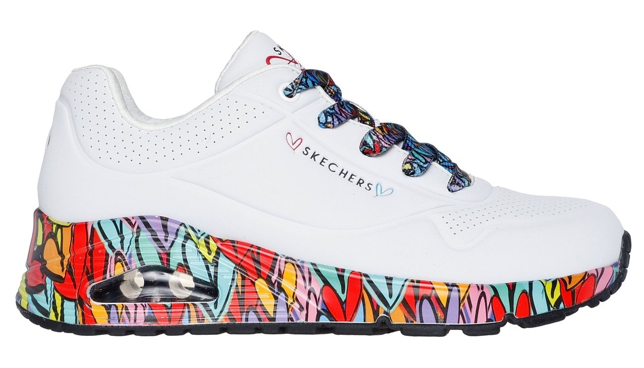 Skechers Sneaker »UNO«, Plateausneaker, Schnürschuh mit Keilabsatz